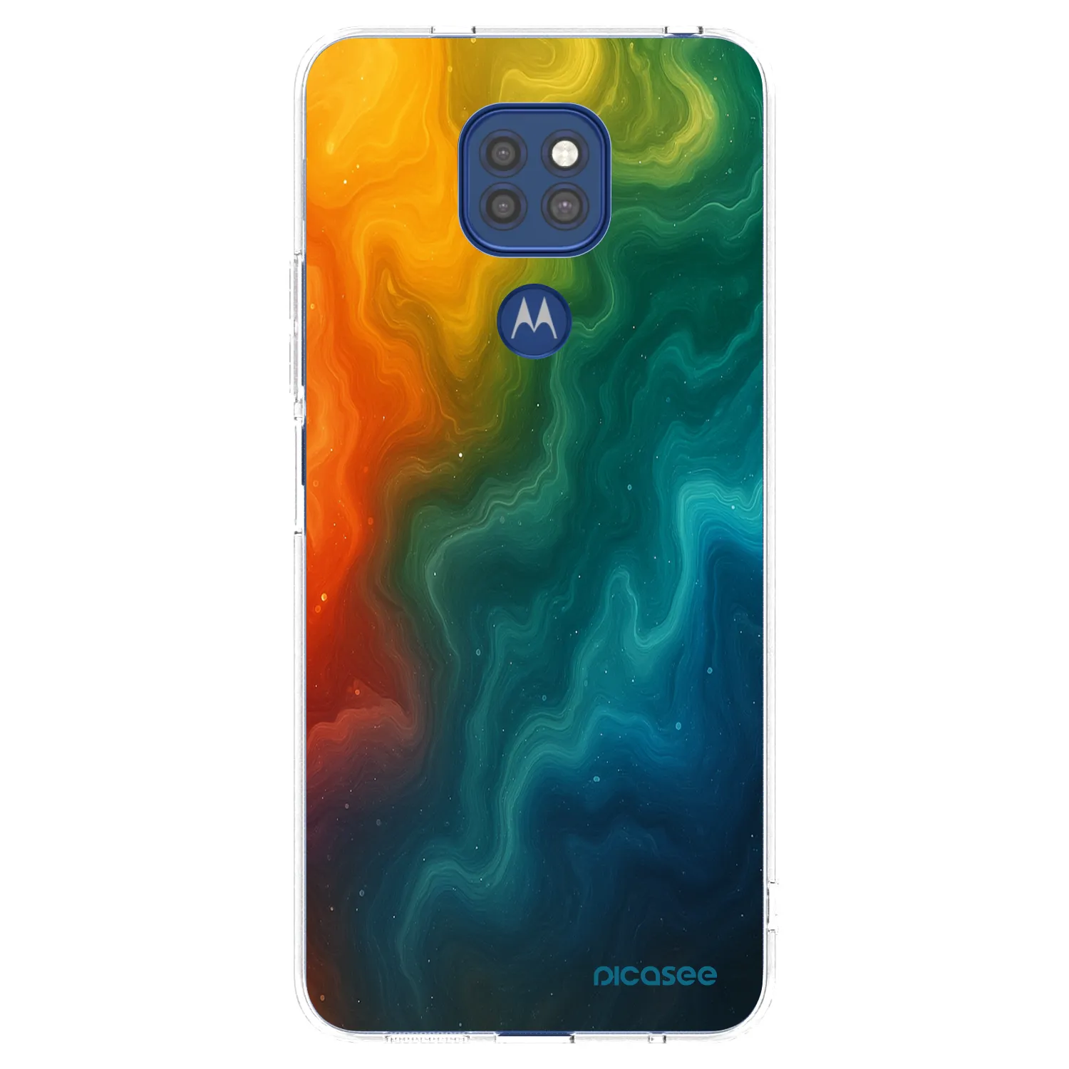 Picasee διαφανής θήκη σιλικόνης Motorola Moto G9 Play - Solar