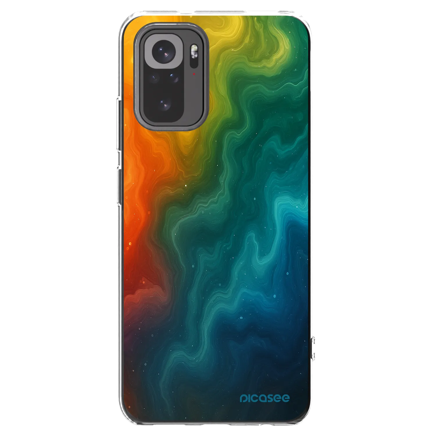 Picasee διαφανής θήκη σιλικόνης Xiaomi Redmi Note 10S - Solar