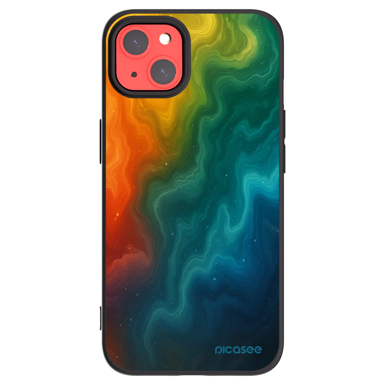Picasee Μαύρη θήκη σιλικόνης για Apple iPhone 13 - Solar