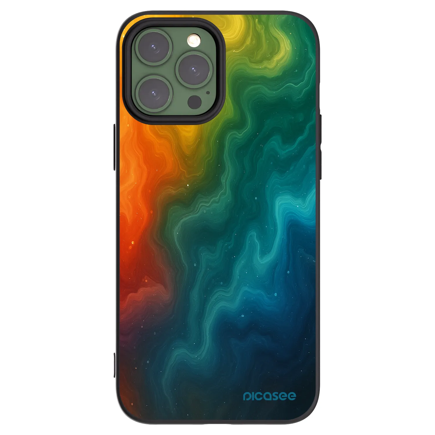 Picasee Μαύρη θήκη σιλικόνης για Apple iPhone 13 Pro Max - Solar