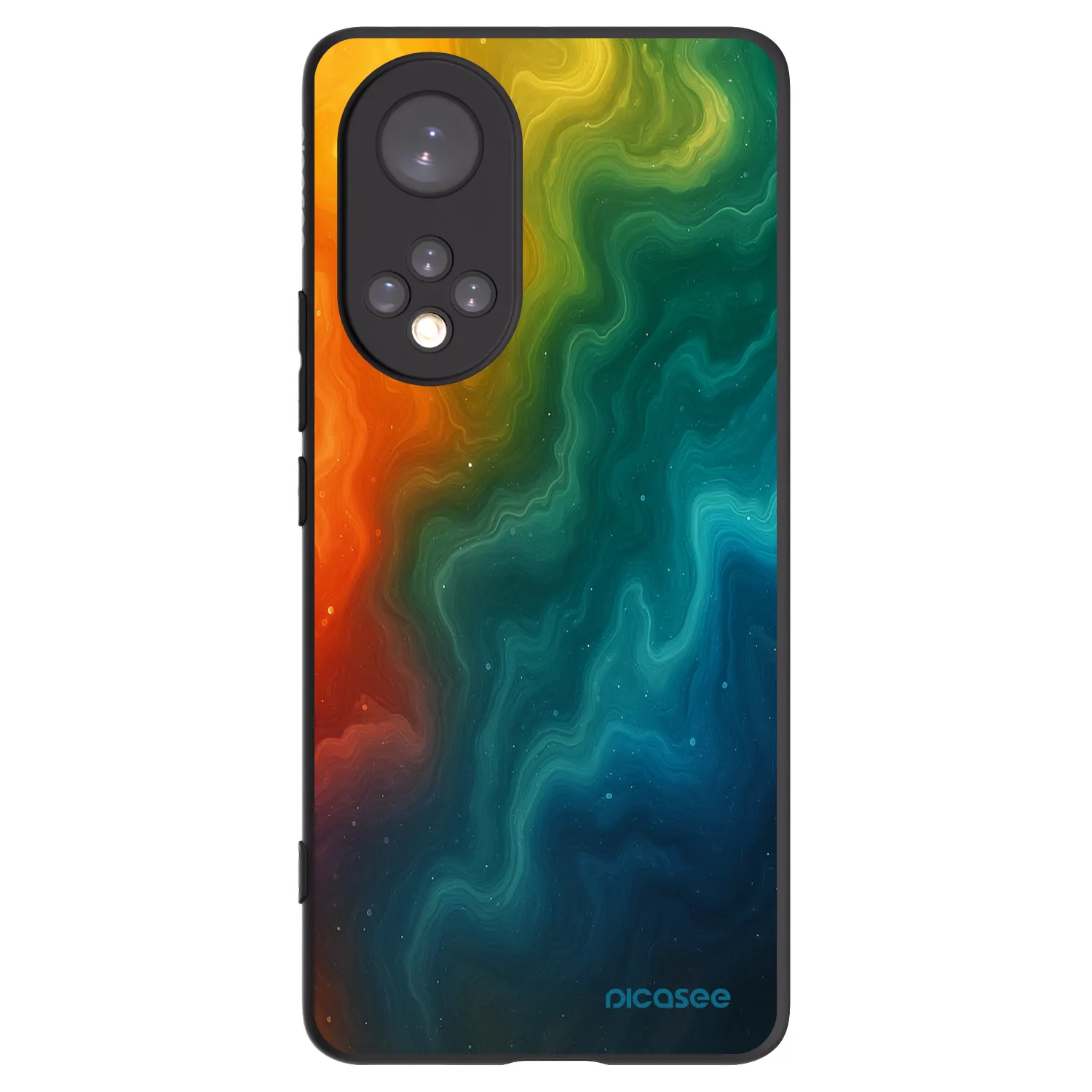 Picasee Μαύρη θήκη σιλικόνης για Honor 50 5G - Solar