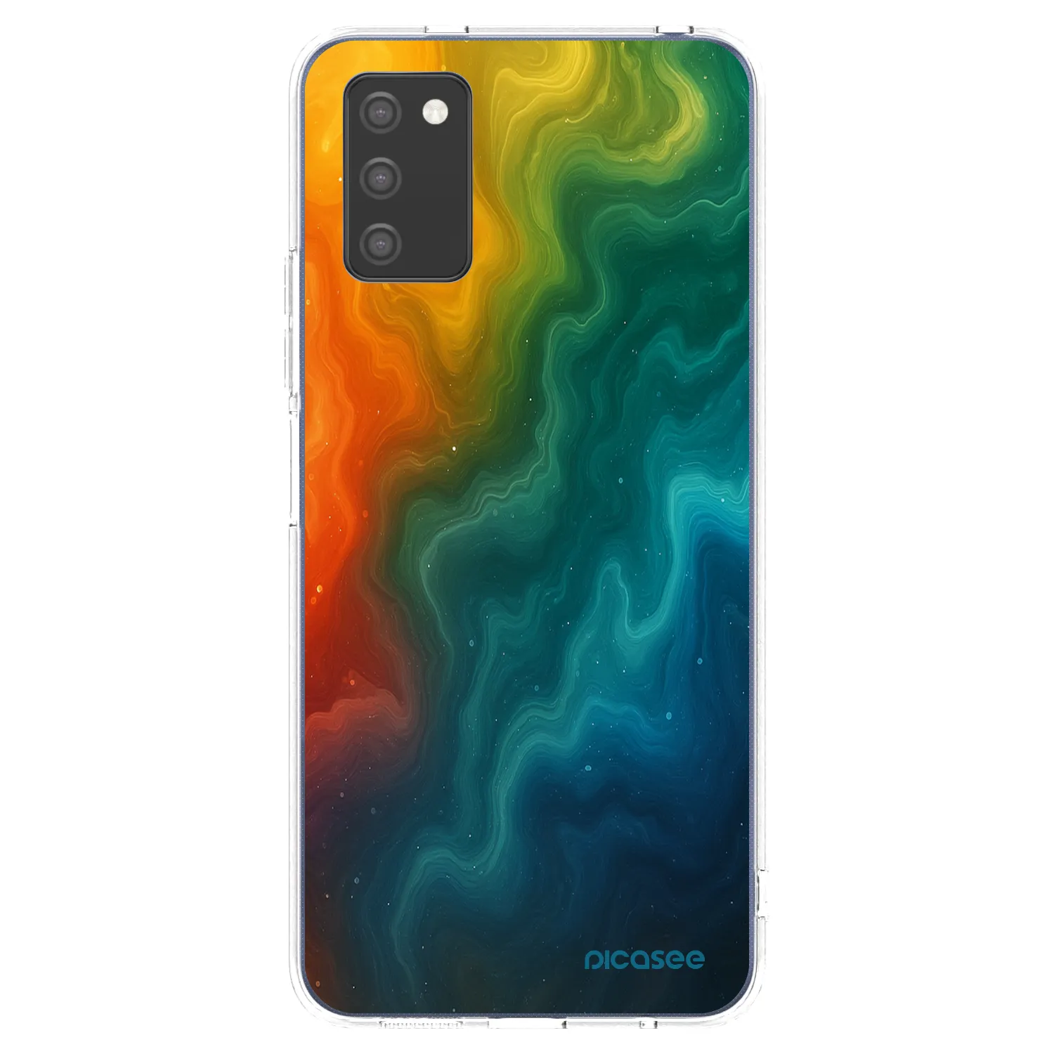 Picasee διαφανής θήκη σιλικόνης Samsung Galaxy A03s A037G - Solar