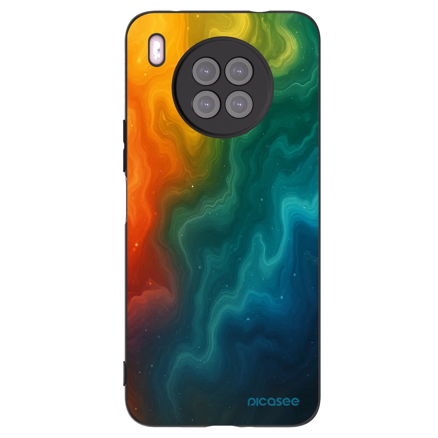 Picasee Μαύρη θήκη σιλικόνης για Huawei Nova 8i - Solar