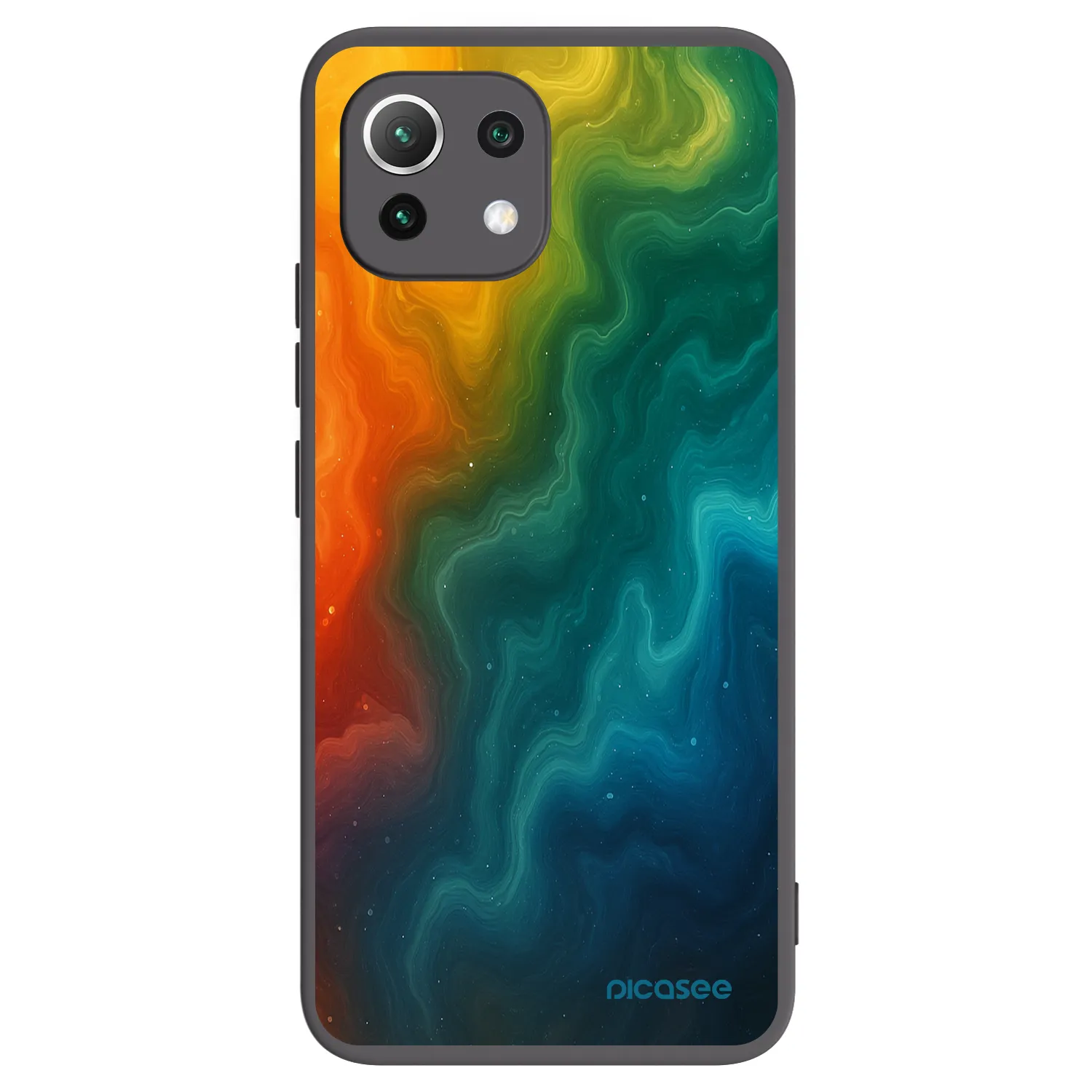 Picasee Μαύρη θήκη σιλικόνης για Xiaomi 11 Lite 5G NE - Solar