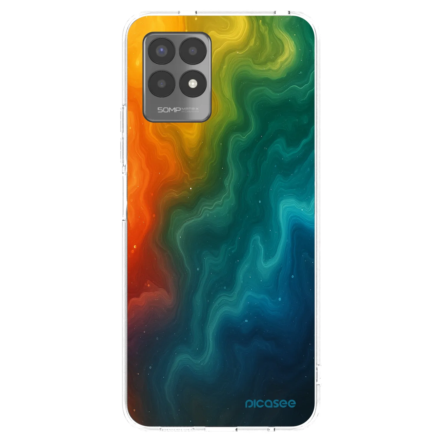 Picasee διαφανής θήκη σιλικόνης Realme 8i - Solar