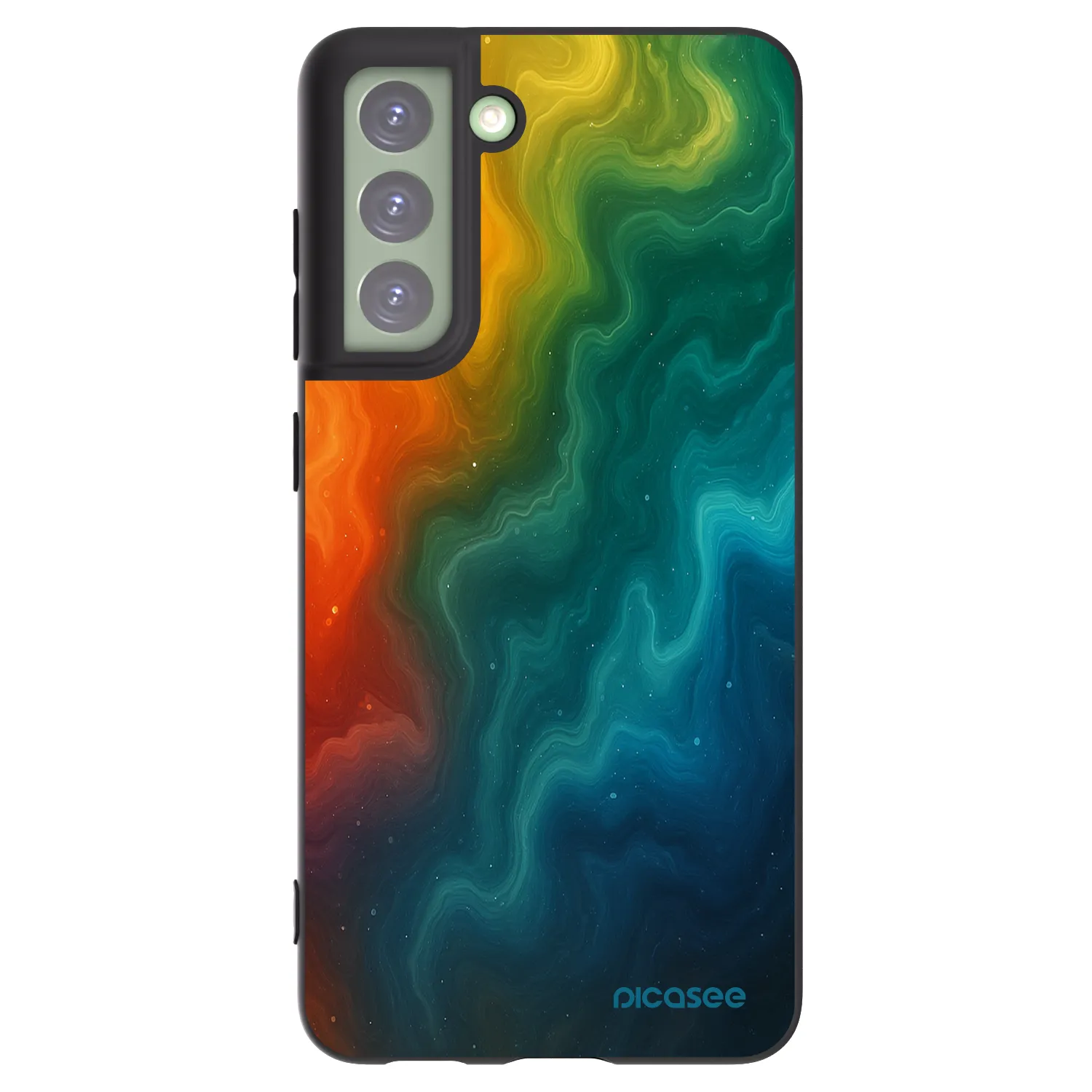Picasee Μαύρη θήκη σιλικόνης για Samsung Galaxy S21 FE 5G - Solar