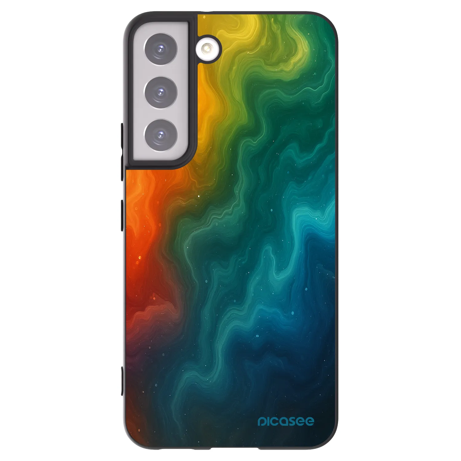 Picasee Μαύρη θήκη σιλικόνης για Samsung Galaxy S22 5G - Solar