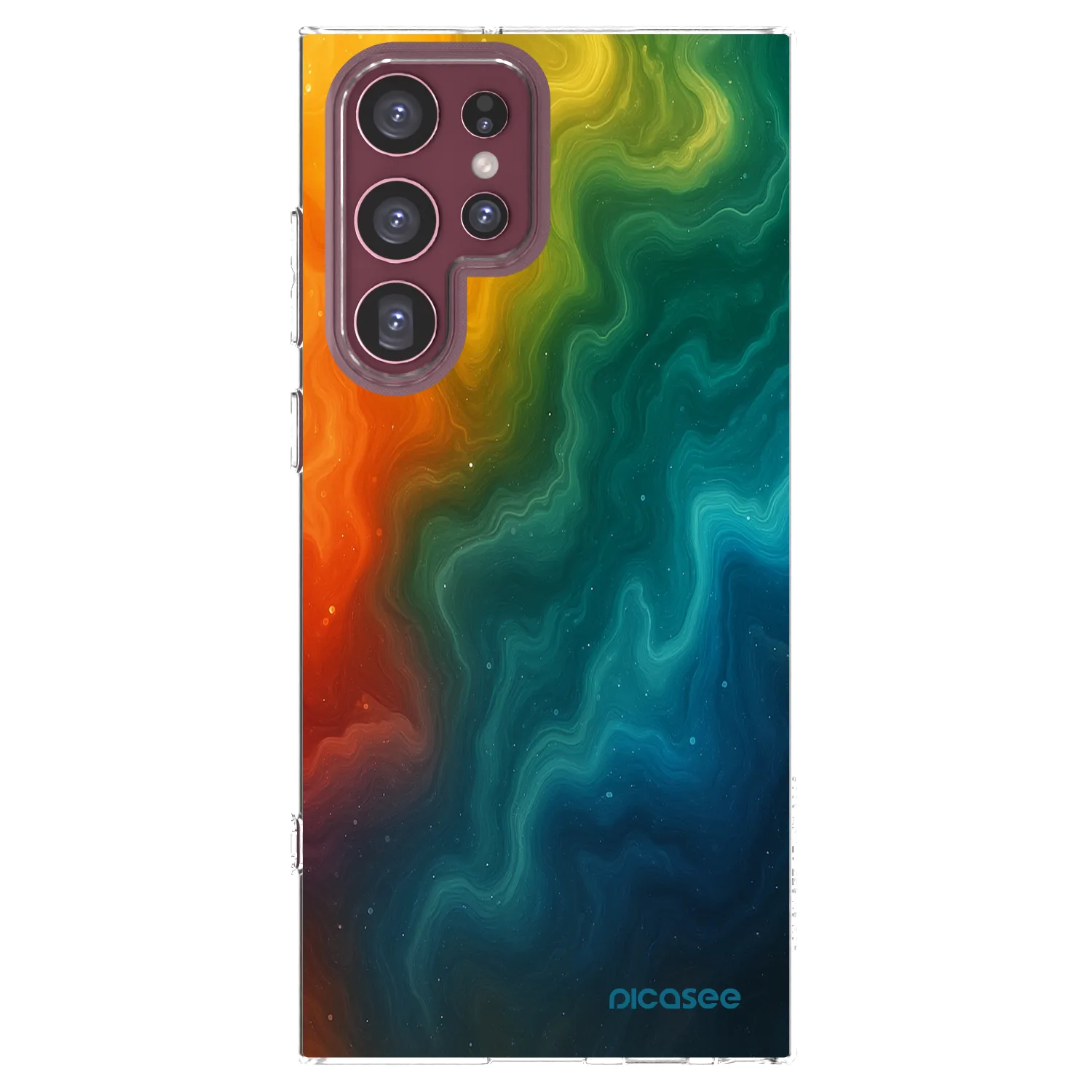 Picasee διαφανής θήκη σιλικόνης Samsung Galaxy S22 Ultra 5G - Solar