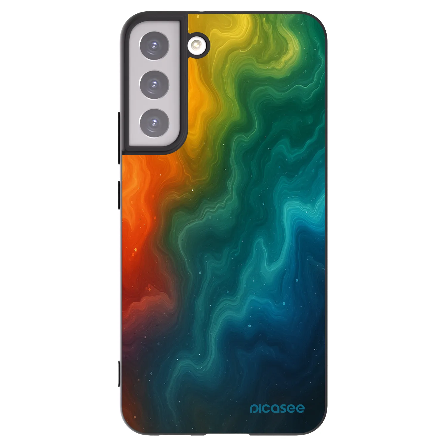 Picasee Μαύρη θήκη σιλικόνης για Samsung Galaxy S22+ 5G - Solar