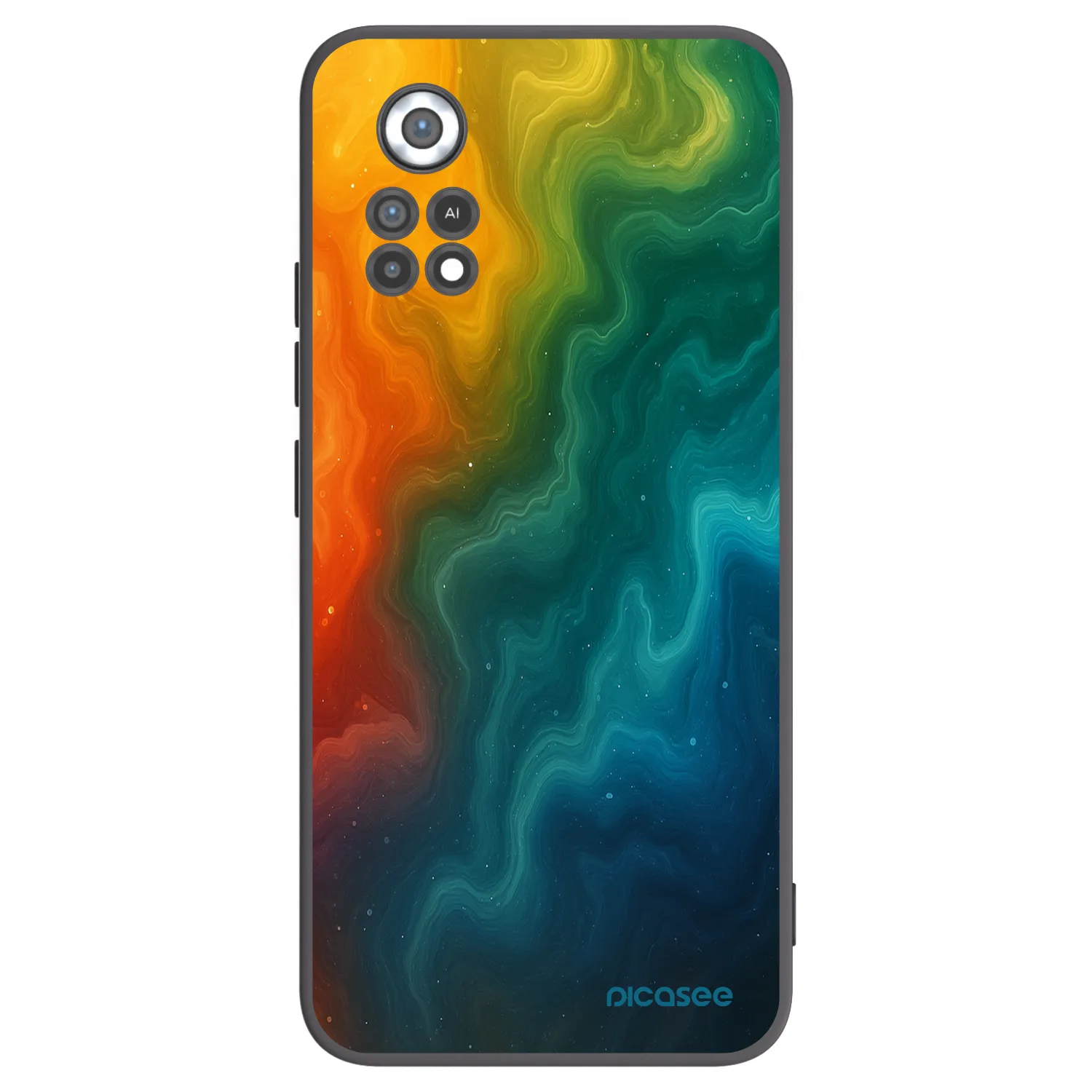 Picasee Μαύρη θήκη σιλικόνης για Xiaomi Poco X4 Pro 5G - Solar