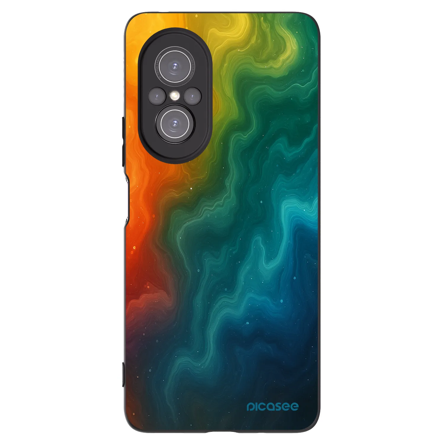 Picasee Μαύρη θήκη σιλικόνης για Huawei Nova 9 SE - Solar