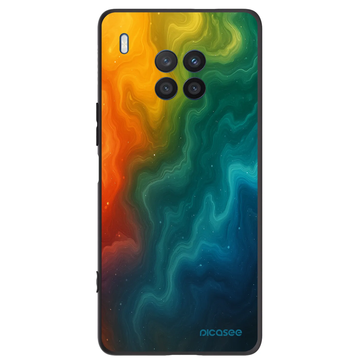 Picasee Μαύρη θήκη σιλικόνης για Honor 50 Lite - Solar