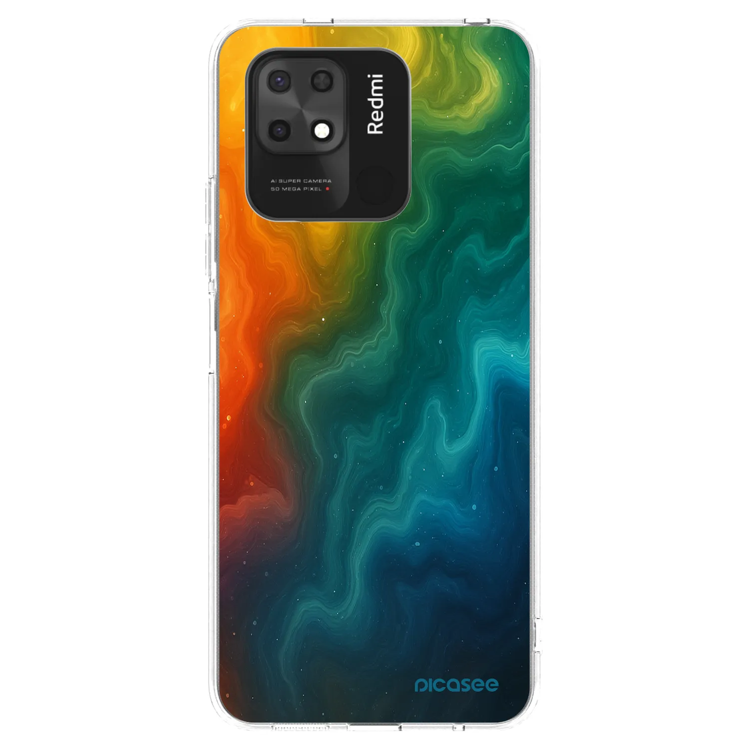 Picasee διαφανής θήκη σιλικόνης Xiaomi Redmi 10C - Solar