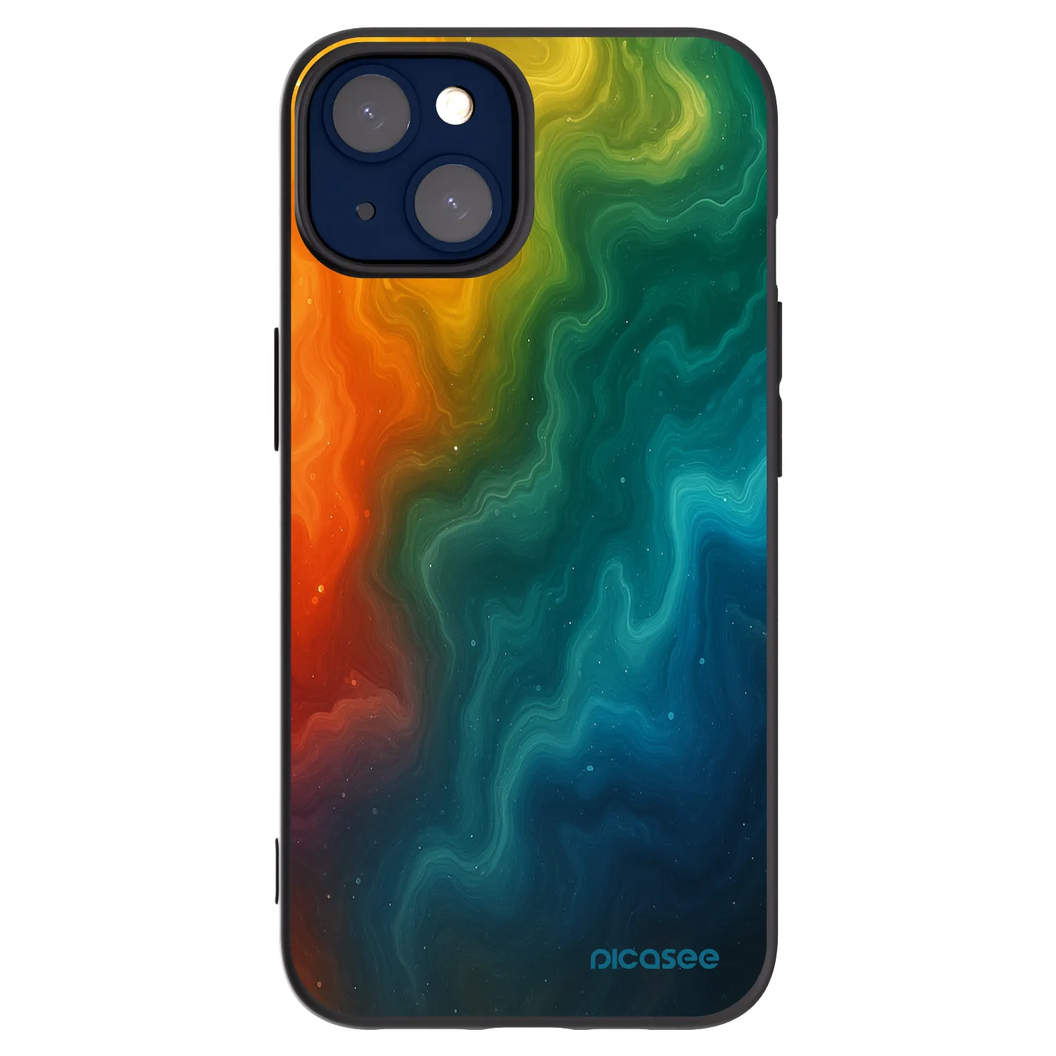 Picasee Μαύρη θήκη σιλικόνης για Apple iPhone 14 - Solar