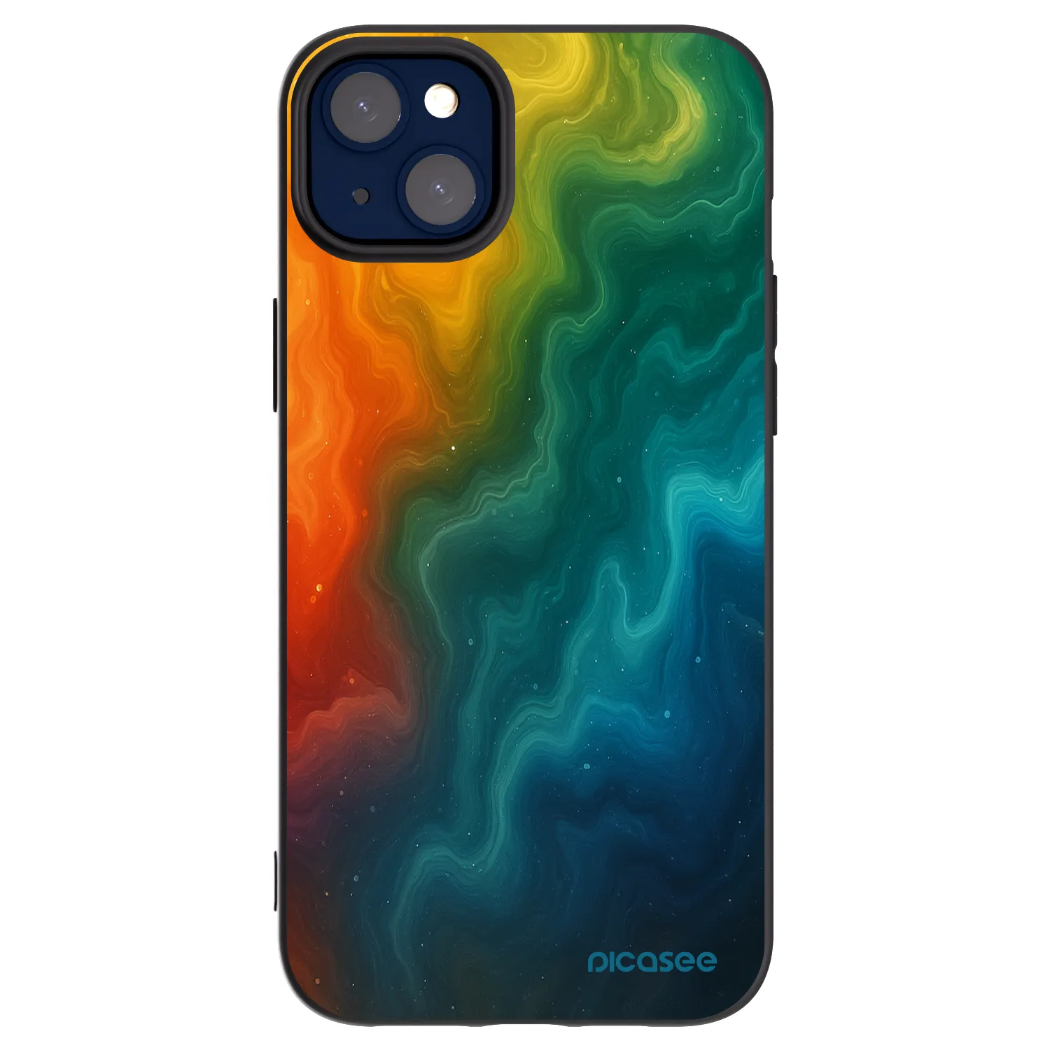Picasee Μαύρη θήκη σιλικόνης για Apple iPhone 14 Plus - Solar