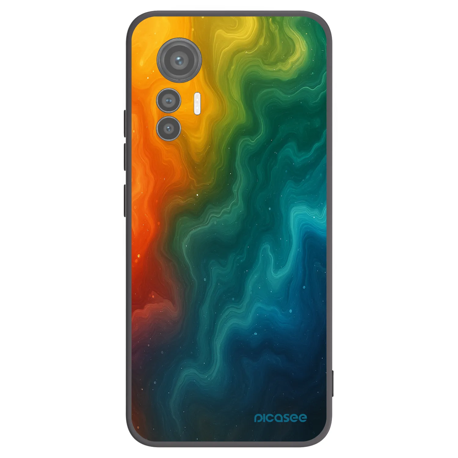 Picasee Μαύρη θήκη σιλικόνης για Xiaomi 12 Lite - Solar