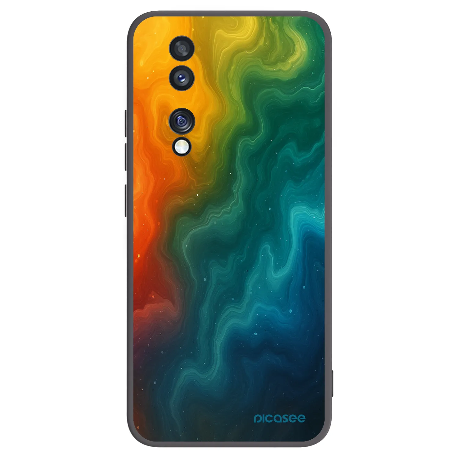 Picasee Μαύρη θήκη σιλικόνης για Honor 70 - Solar