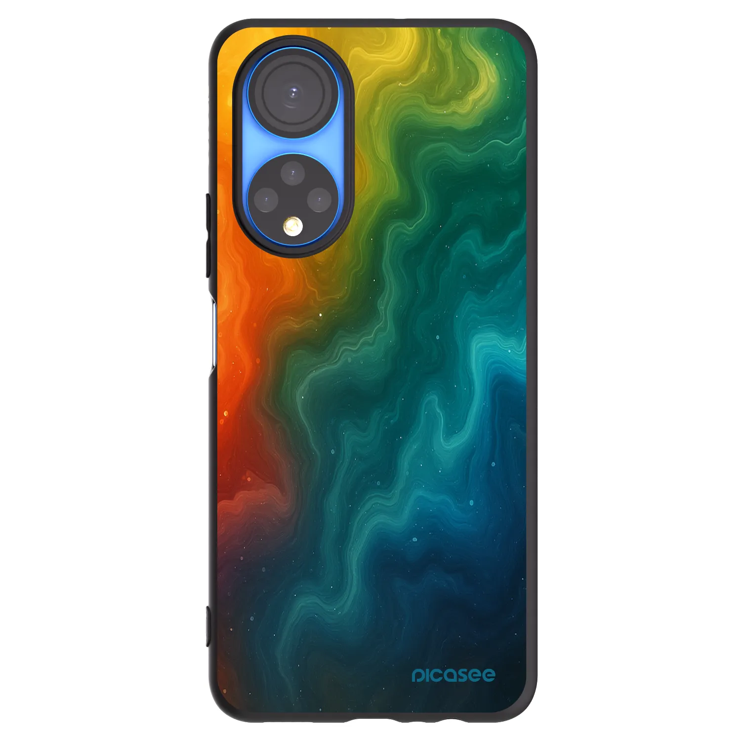 Picasee Μαύρη θήκη σιλικόνης για Honor X7 - Solar