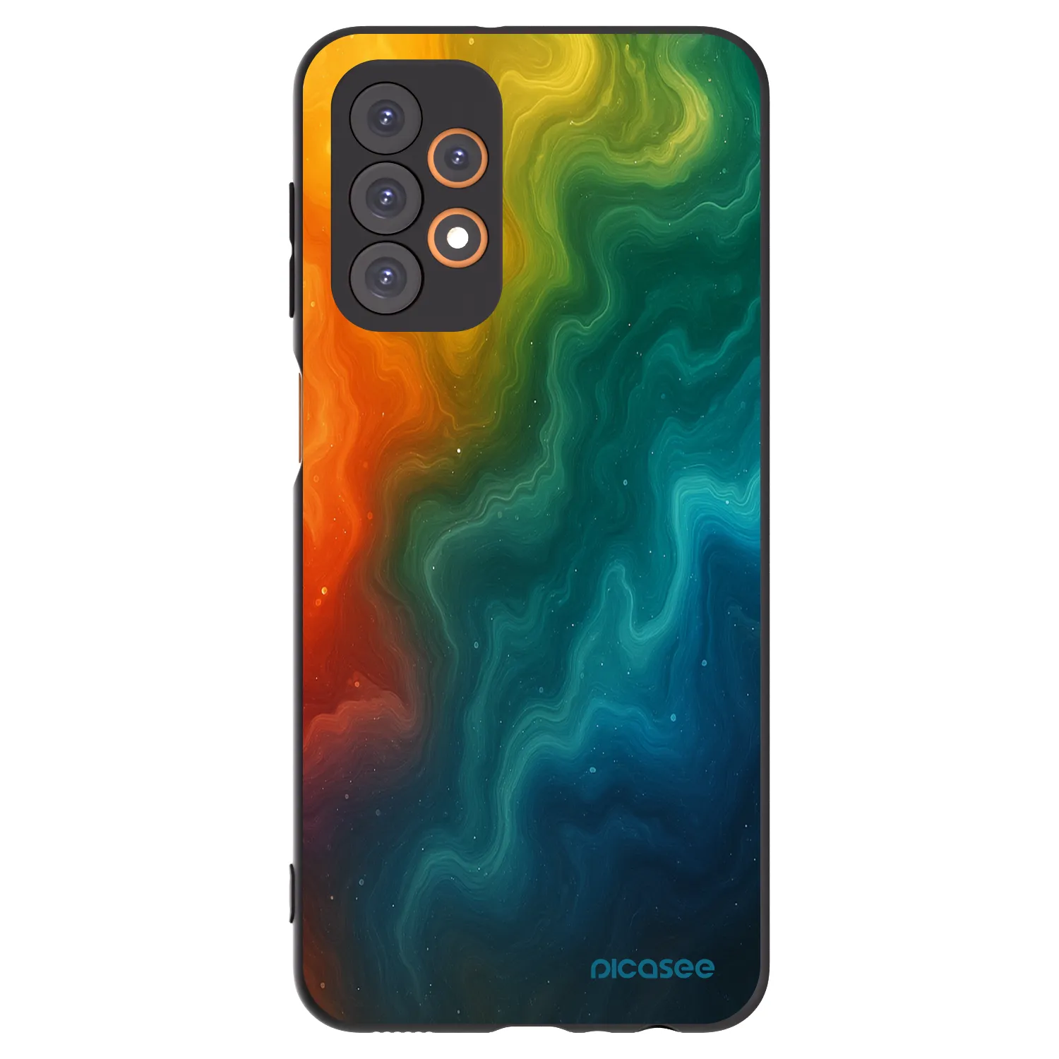 Picasee Μαύρη θήκη σιλικόνης για Samsung Galaxy A23 A235F 4G - Solar