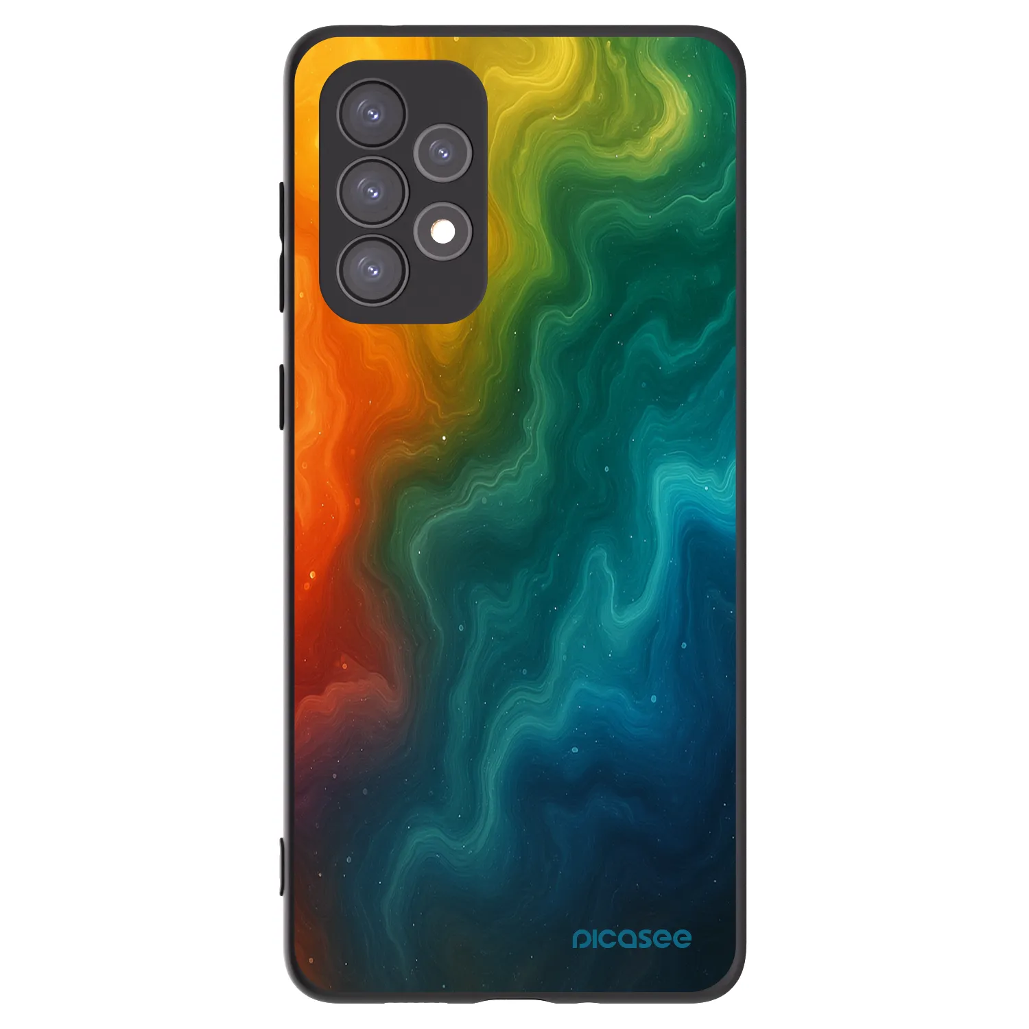 Picasee Μαύρη θήκη σιλικόνης για Samsung Galaxy A73 5G - Solar