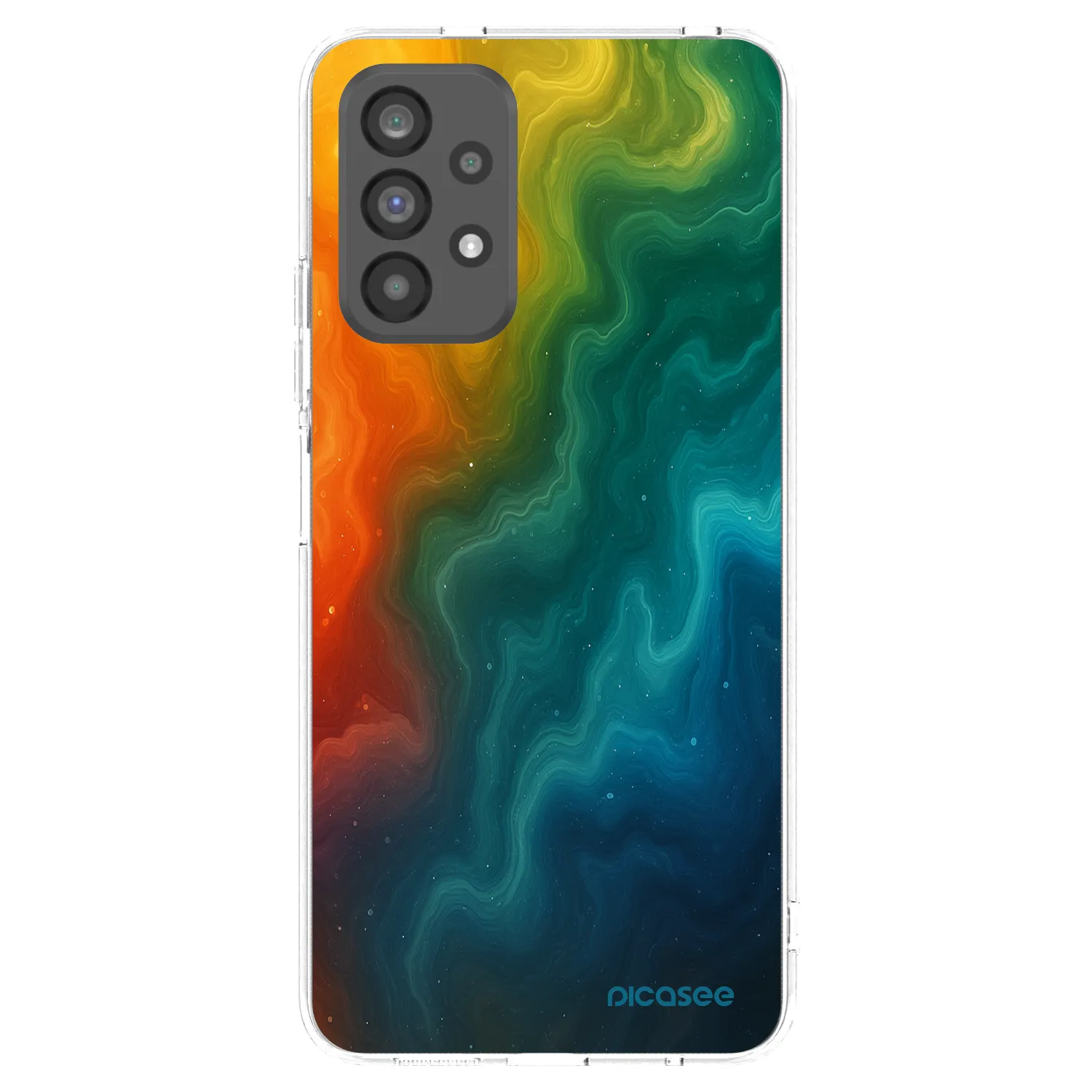 Picasee διαφανής θήκη σιλικόνης Samsung Galaxy A73 5G - Solar