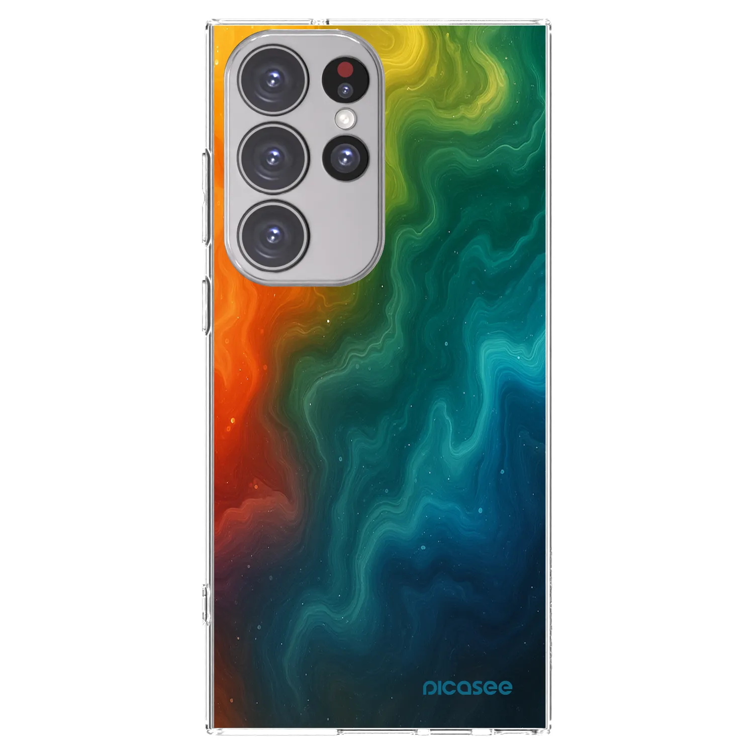 Picasee διαφανής θήκη σιλικόνης Samsung Galaxy S23 Ultra 5G - Solar