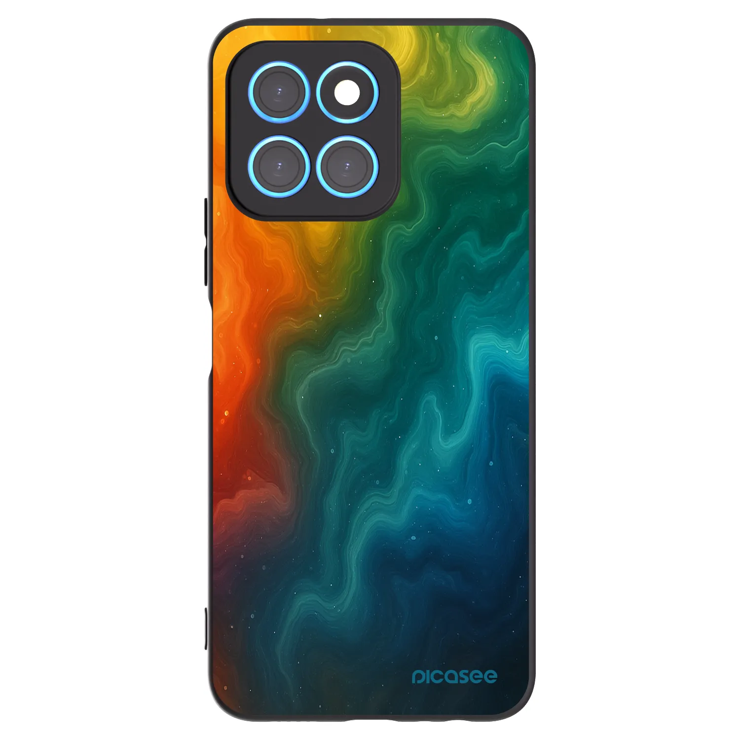 Picasee Μαύρη θήκη σιλικόνης για Honor X6 - Solar