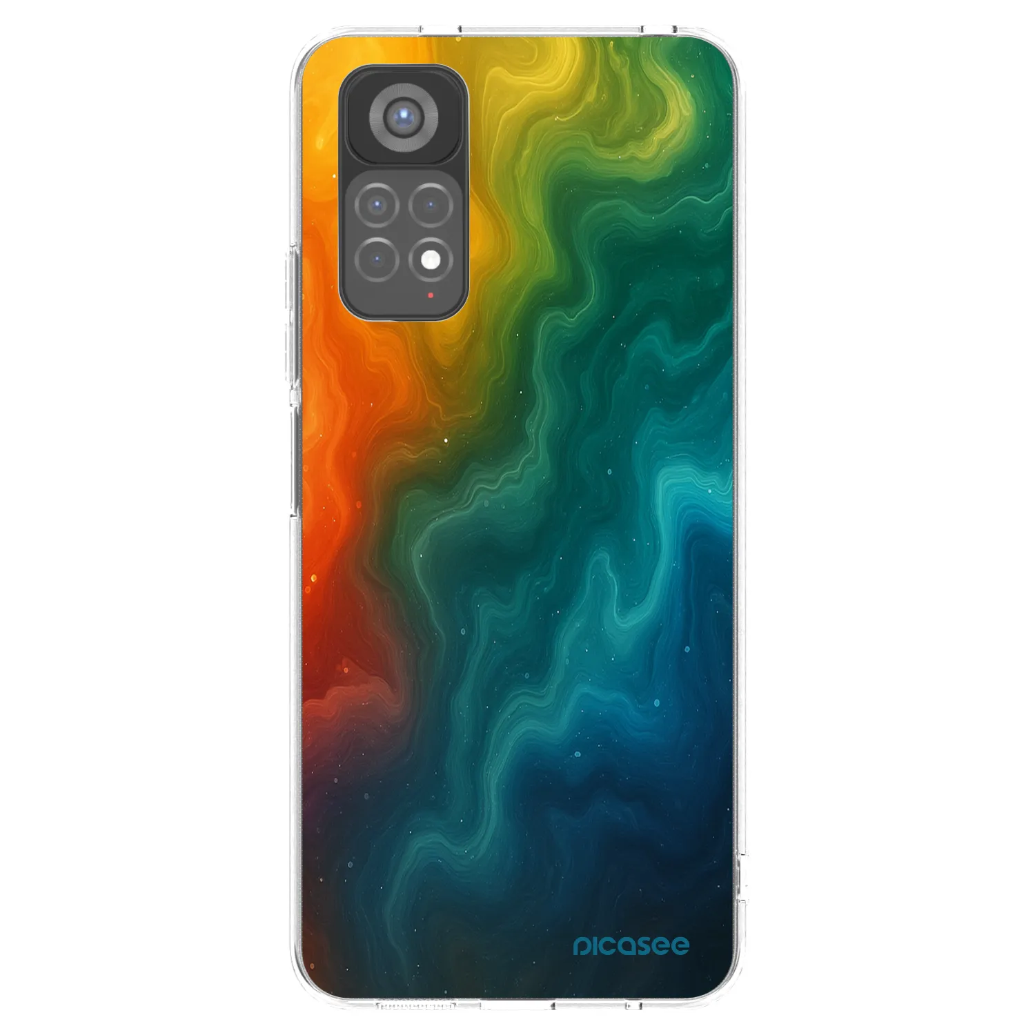 Picasee διαφανής θήκη σιλικόνης Xiaomi Redmi Note 11S 5G - Solar