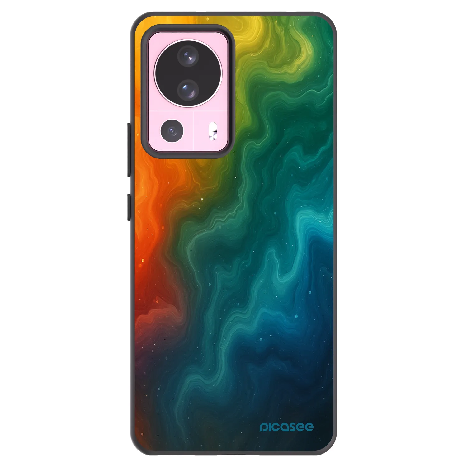 Picasee Μαύρη θήκη σιλικόνης για Xiaomi 13 Lite - Solar