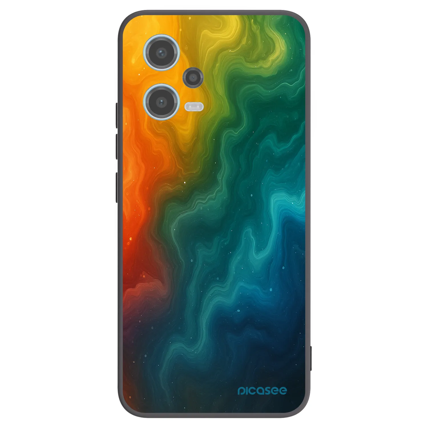 Picasee Μαύρη θήκη σιλικόνης για Xiaomi Redmi Note 12 5G - Solar