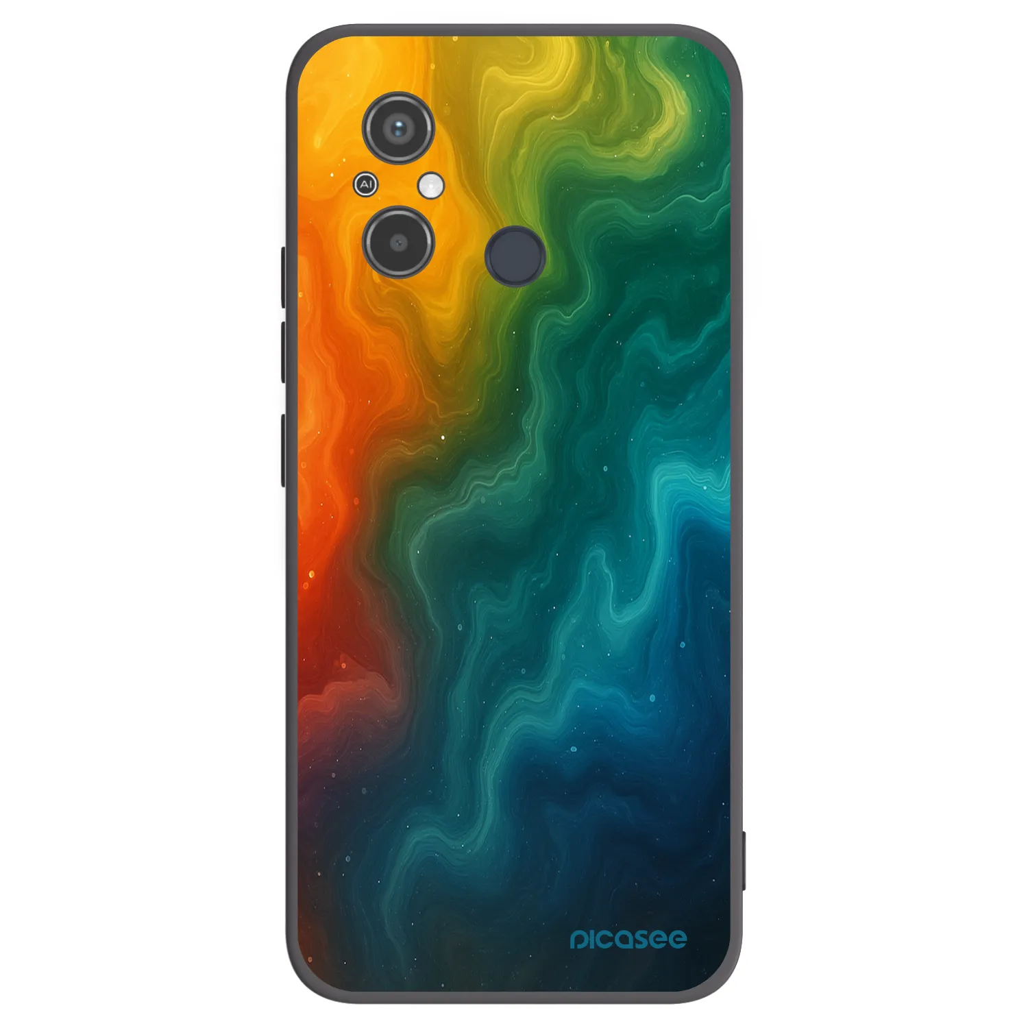 Picasee Μαύρη θήκη σιλικόνης για Xiaomi Redmi 12C - Solar