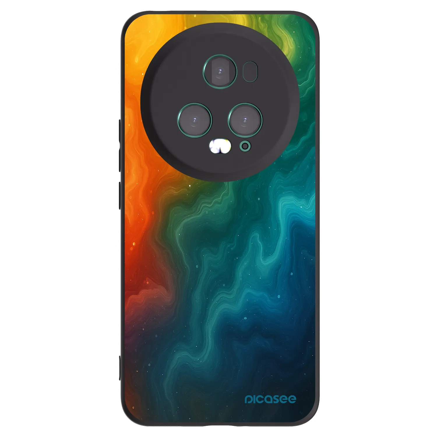 Picasee Μαύρη θήκη σιλικόνης για Honor Magic5 Pro - Solar