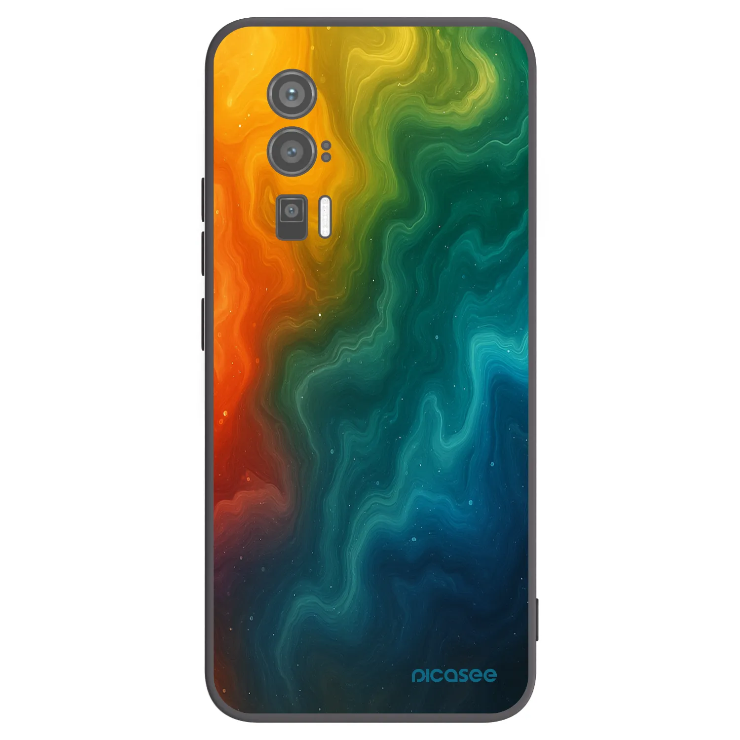 Picasee Μαύρη θήκη σιλικόνης για Xiaomi Poco F5 Pro 5G - Solar