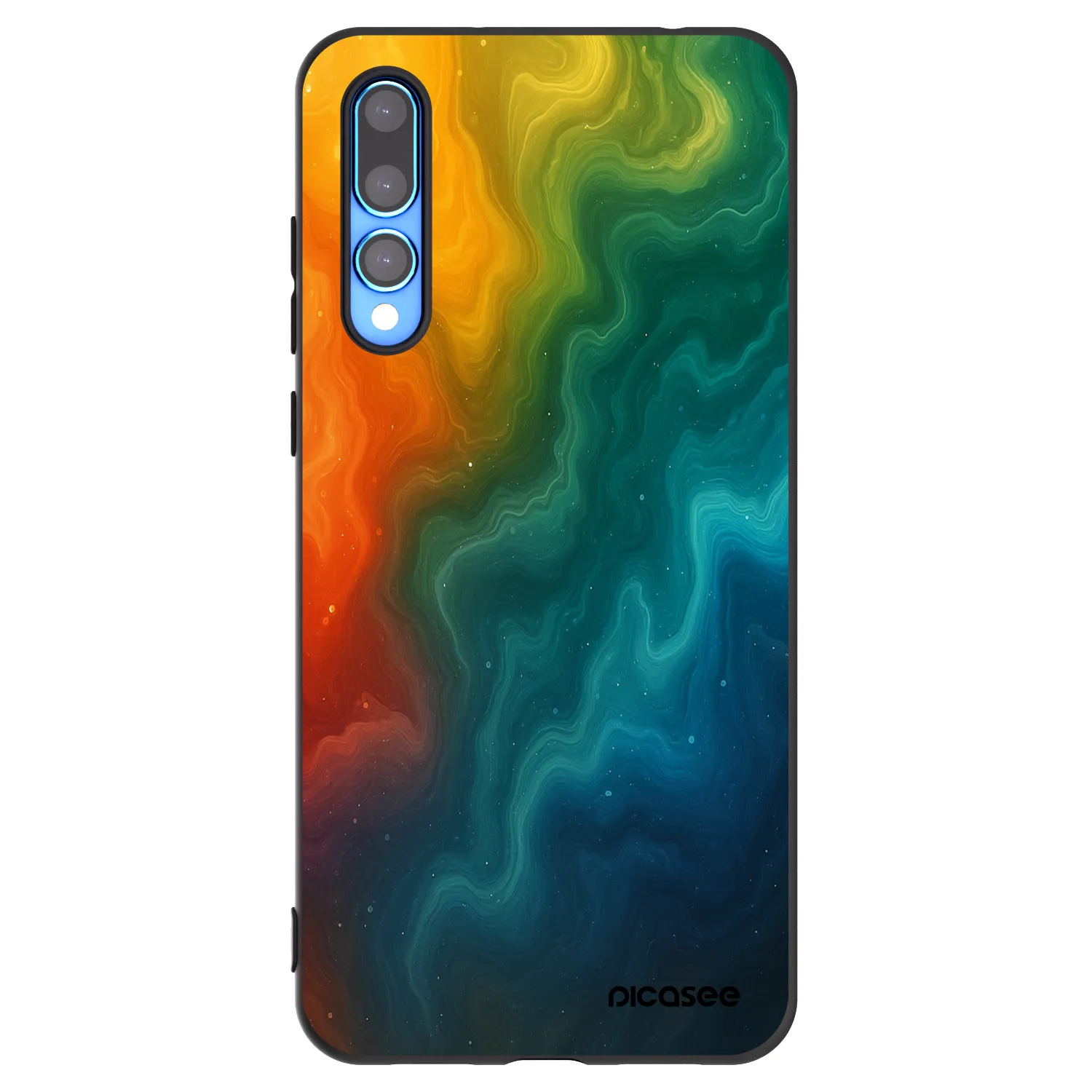 Picasee Μαύρη θήκη σιλικόνης για Huawei P20 Pro - Solar
