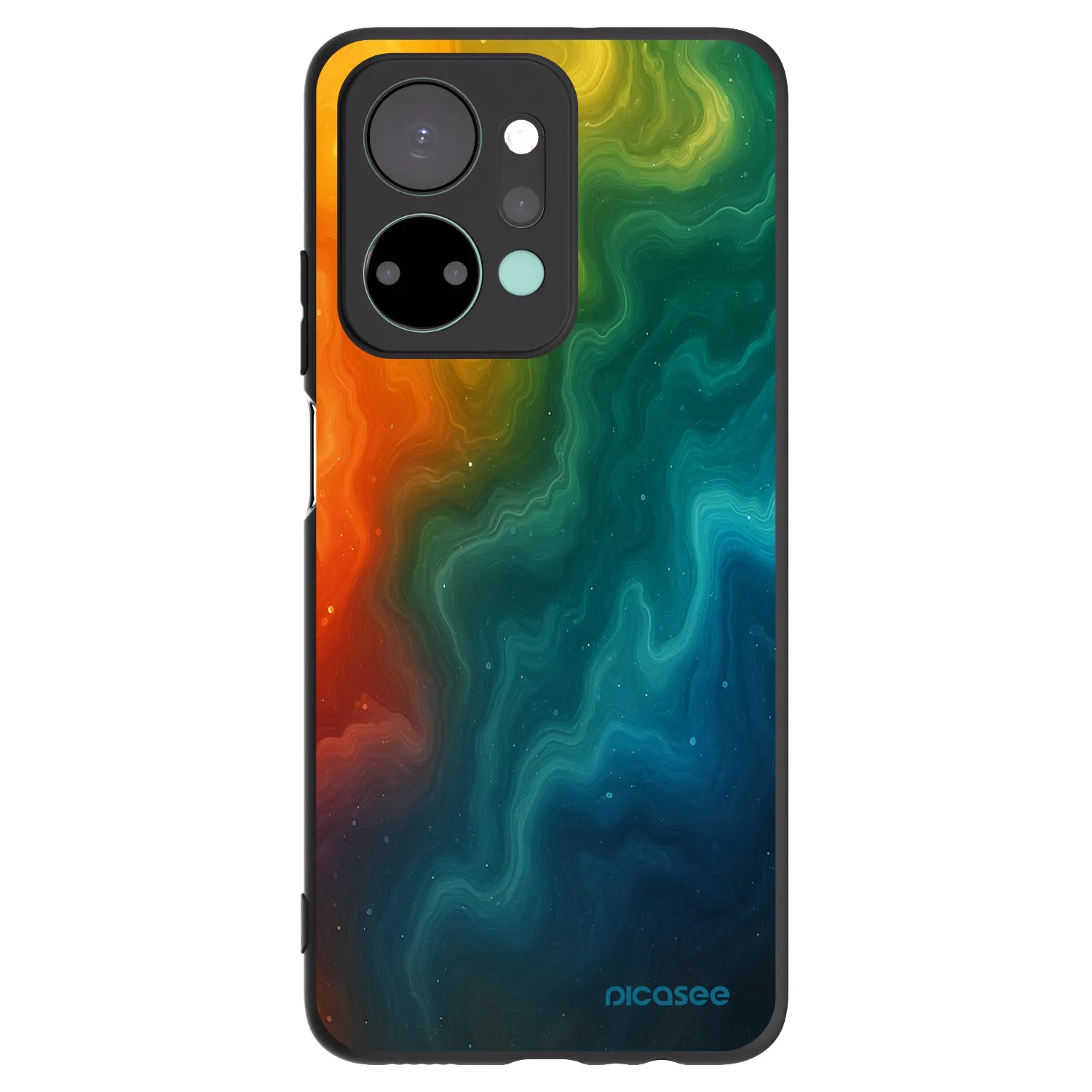 Picasee Μαύρη θήκη σιλικόνης για Honor X7a - Solar