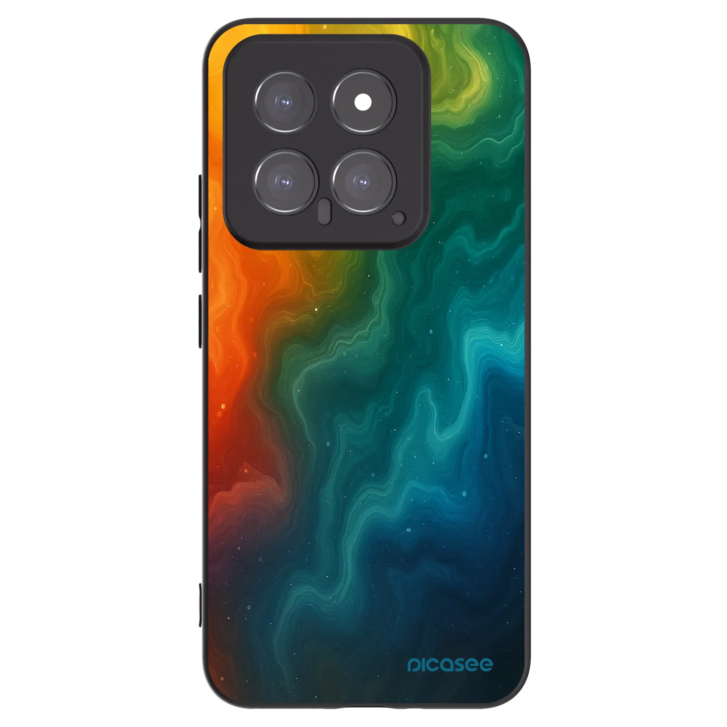 Picasee Μαύρη θήκη σιλικόνης για Xiaomi 14 - Solar