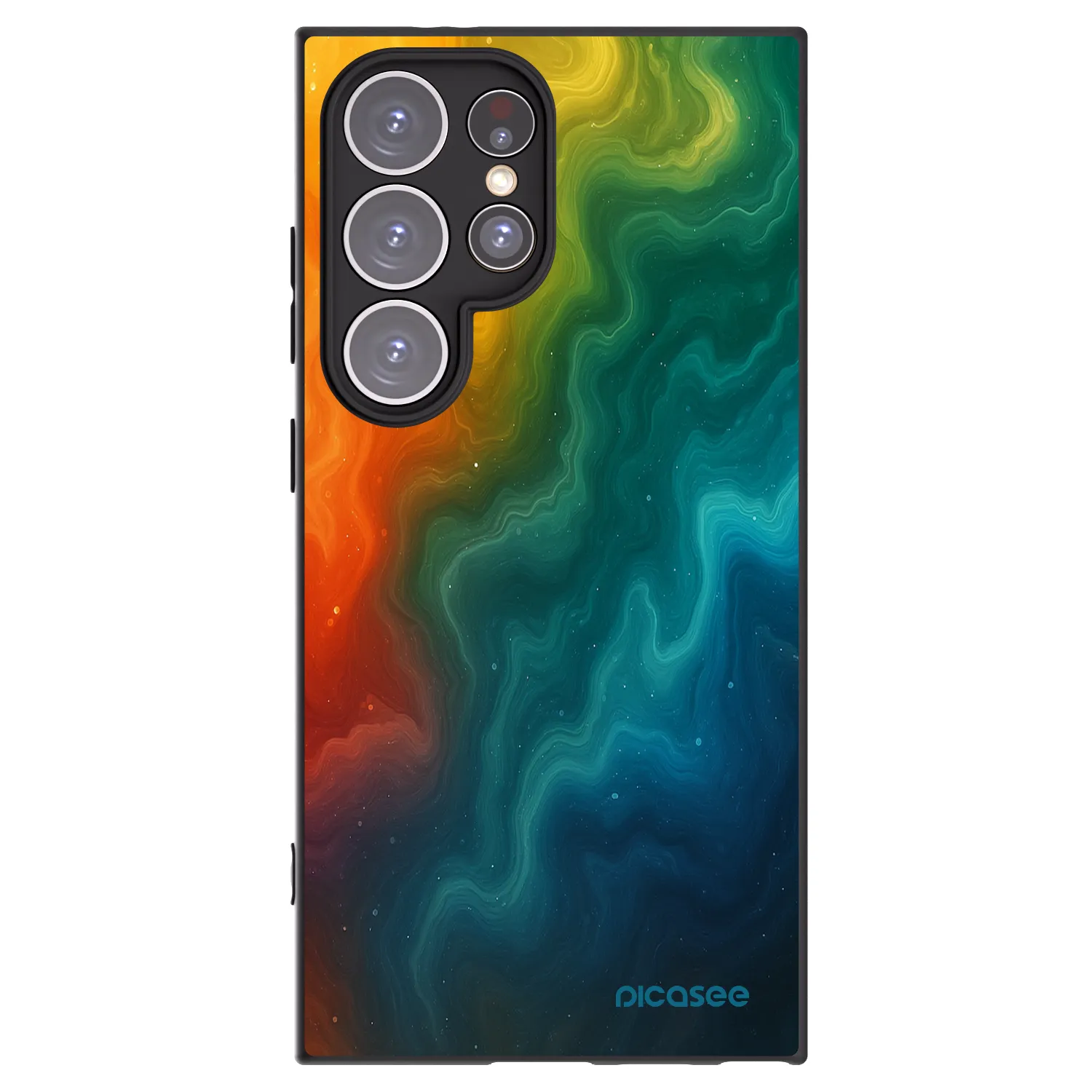 Picasee Μαύρη θήκη σιλικόνης για Samsung Galaxy S24 Ultra S928B 5G - Solar