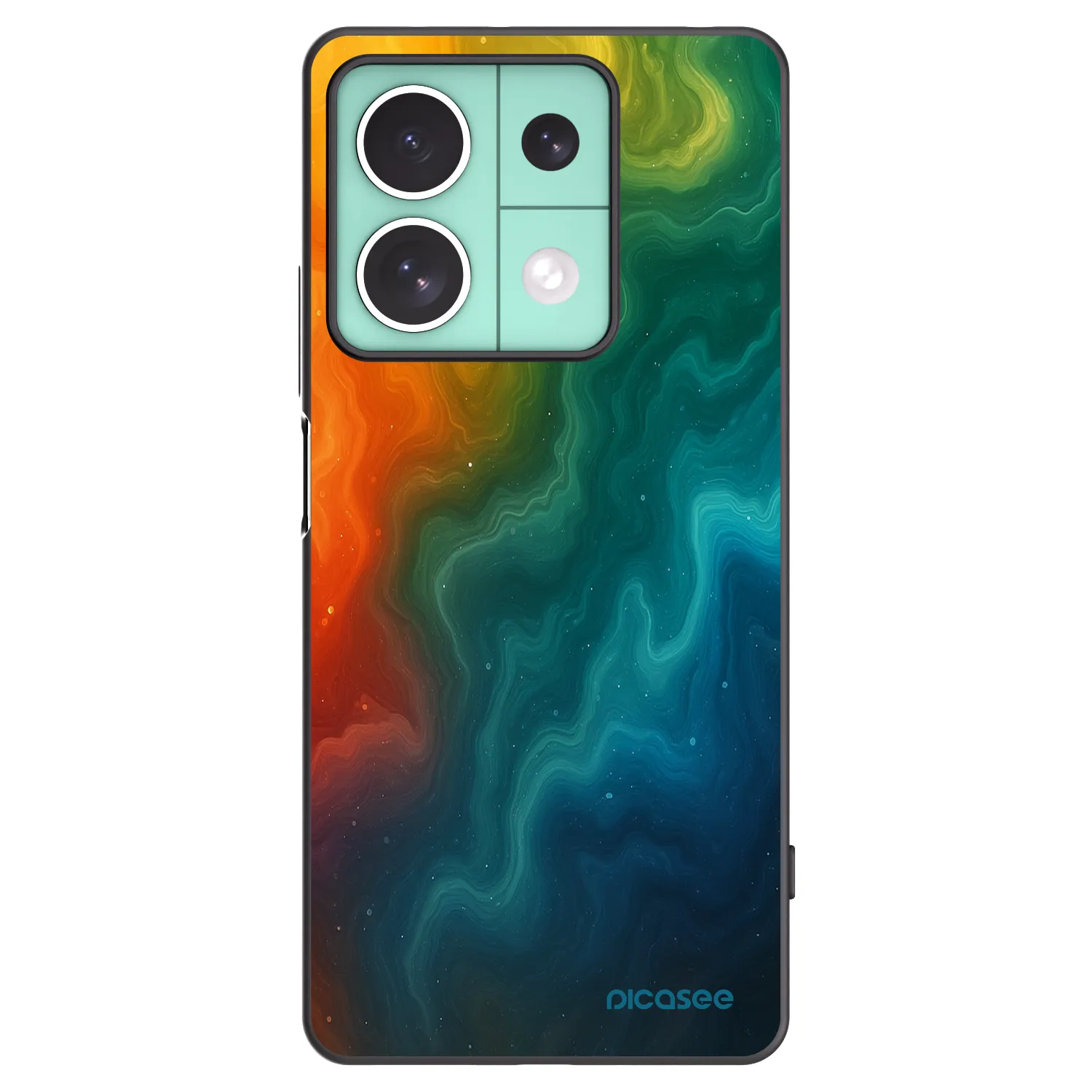 Picasee Μαύρη θήκη σιλικόνης για Xiaomi Redmi Note 13 5G - Solar