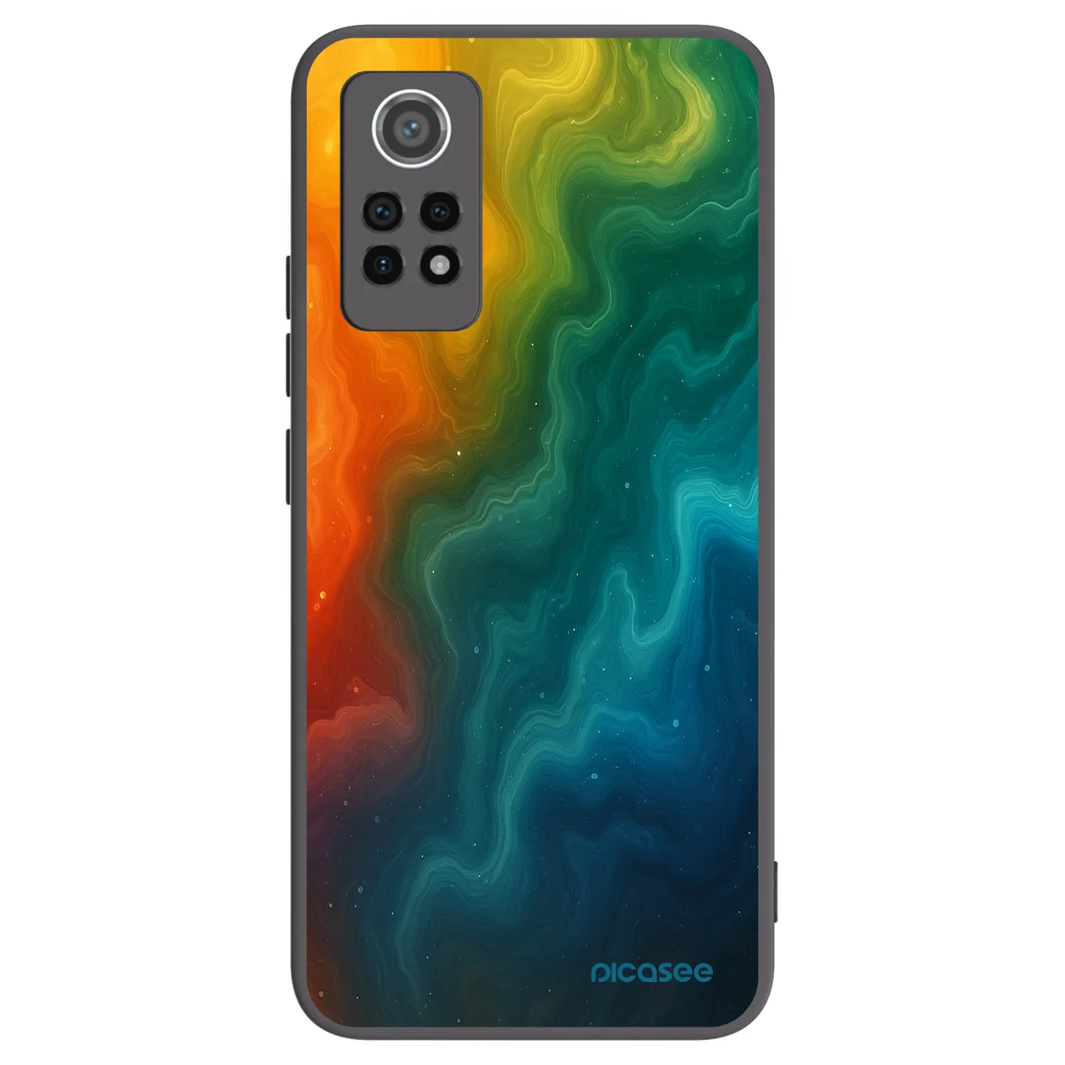 Picasee Μαύρη θήκη σιλικόνης για Xiaomi Redmi Note 12 Pro 4G - Solar