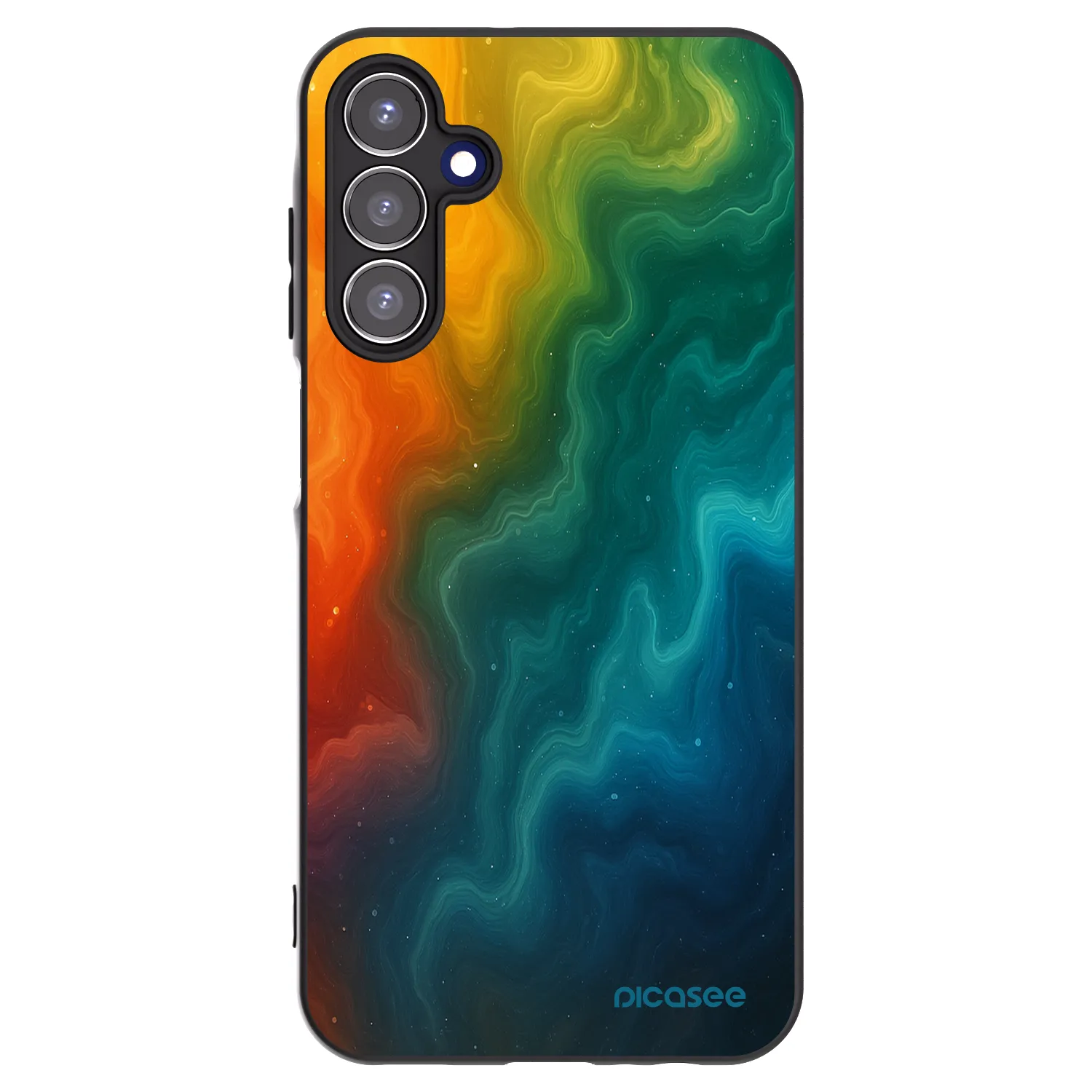 Picasee Μαύρη θήκη σιλικόνης για Samsung Galaxy A15 A155F 4G - Solar