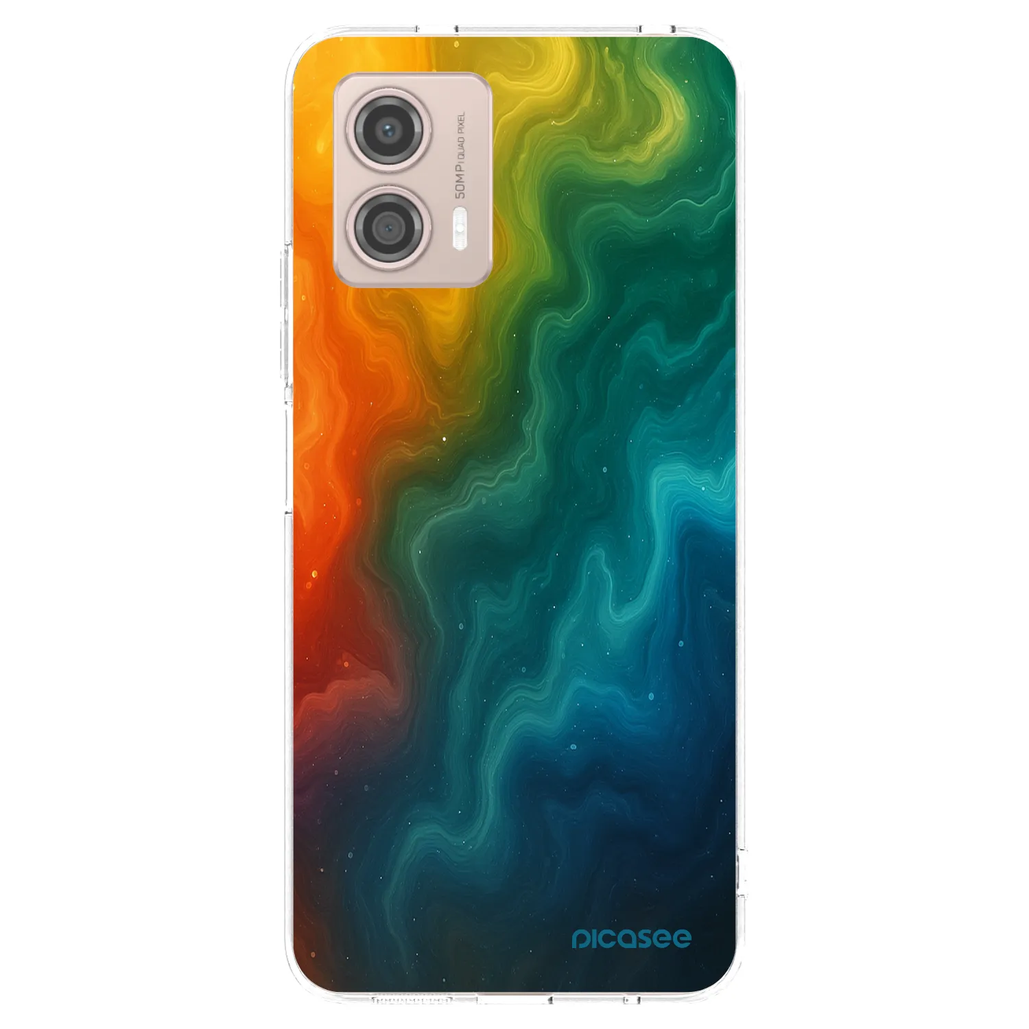 Picasee διαφανής θήκη σιλικόνης Motorola Moto G53 5G - Solar