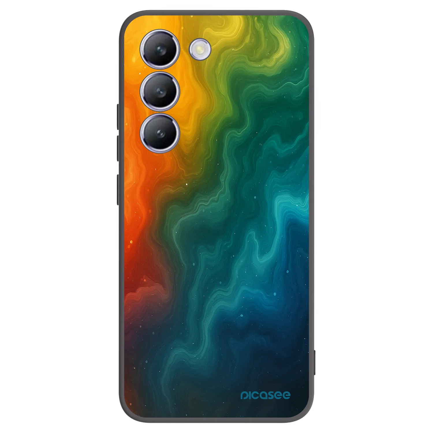Picasee Μαύρη θήκη σιλικόνης για Vivo V40 SE 5G - Solar