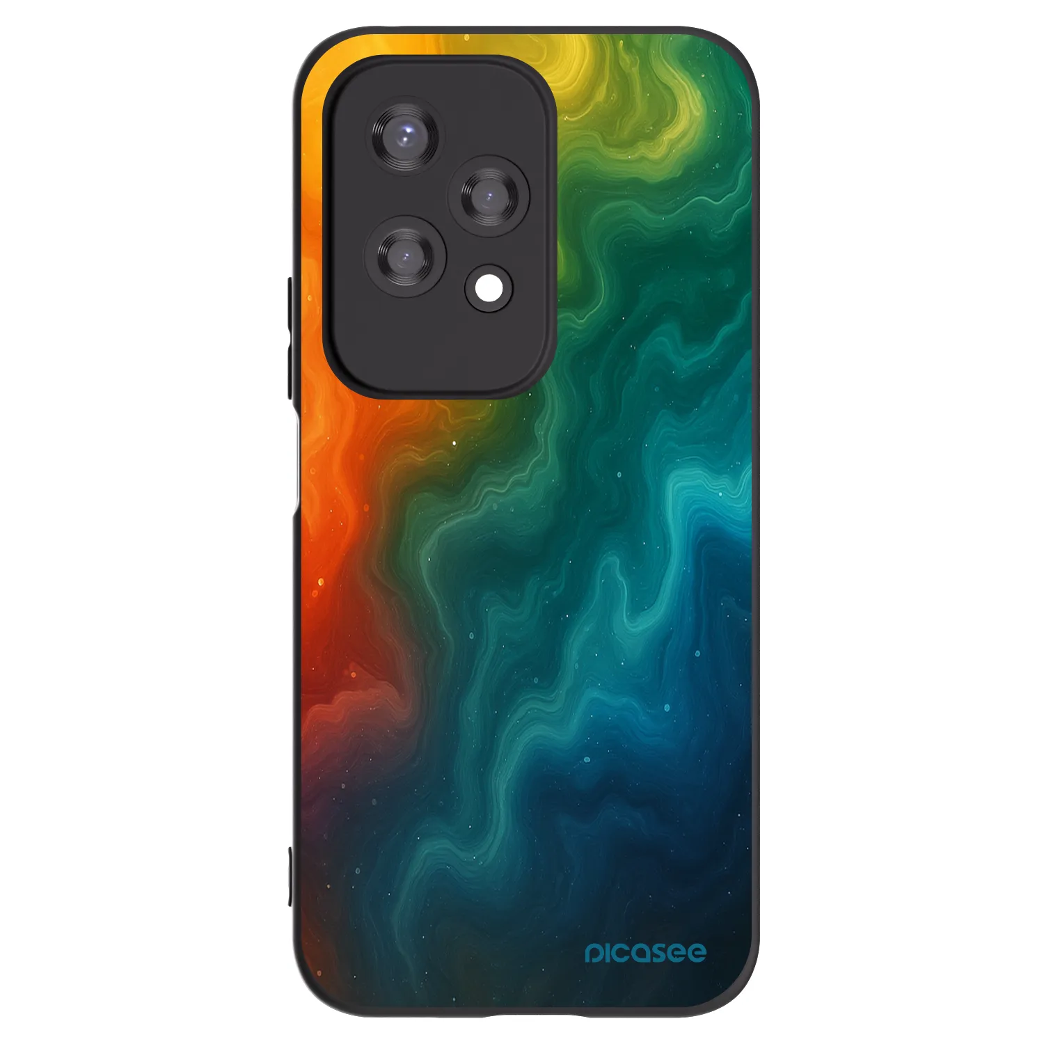 Picasee Μαύρη θήκη σιλικόνης για Honor 200 Lite - Solar