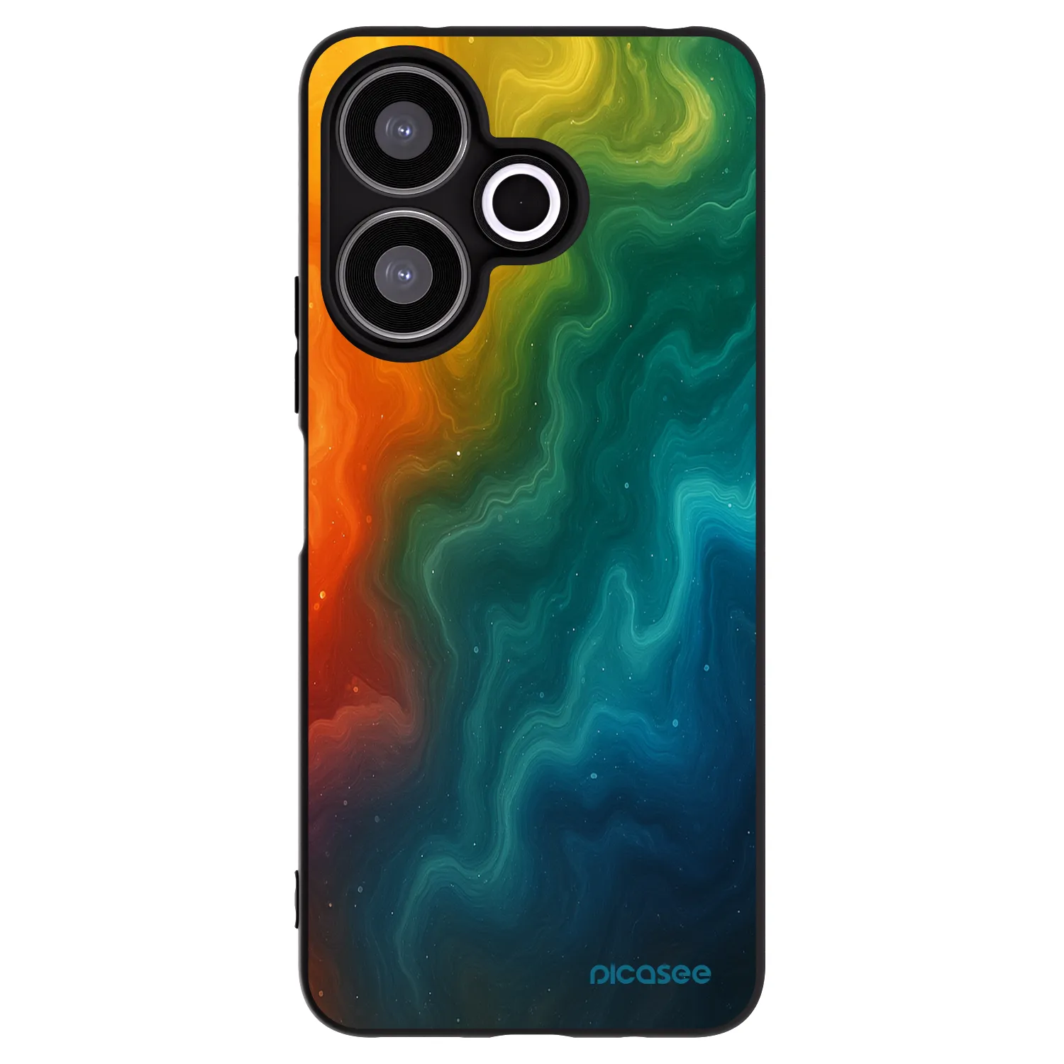 Picasee Μαύρη θήκη σιλικόνης για Xiaomi Redmi 13 4G - Solar