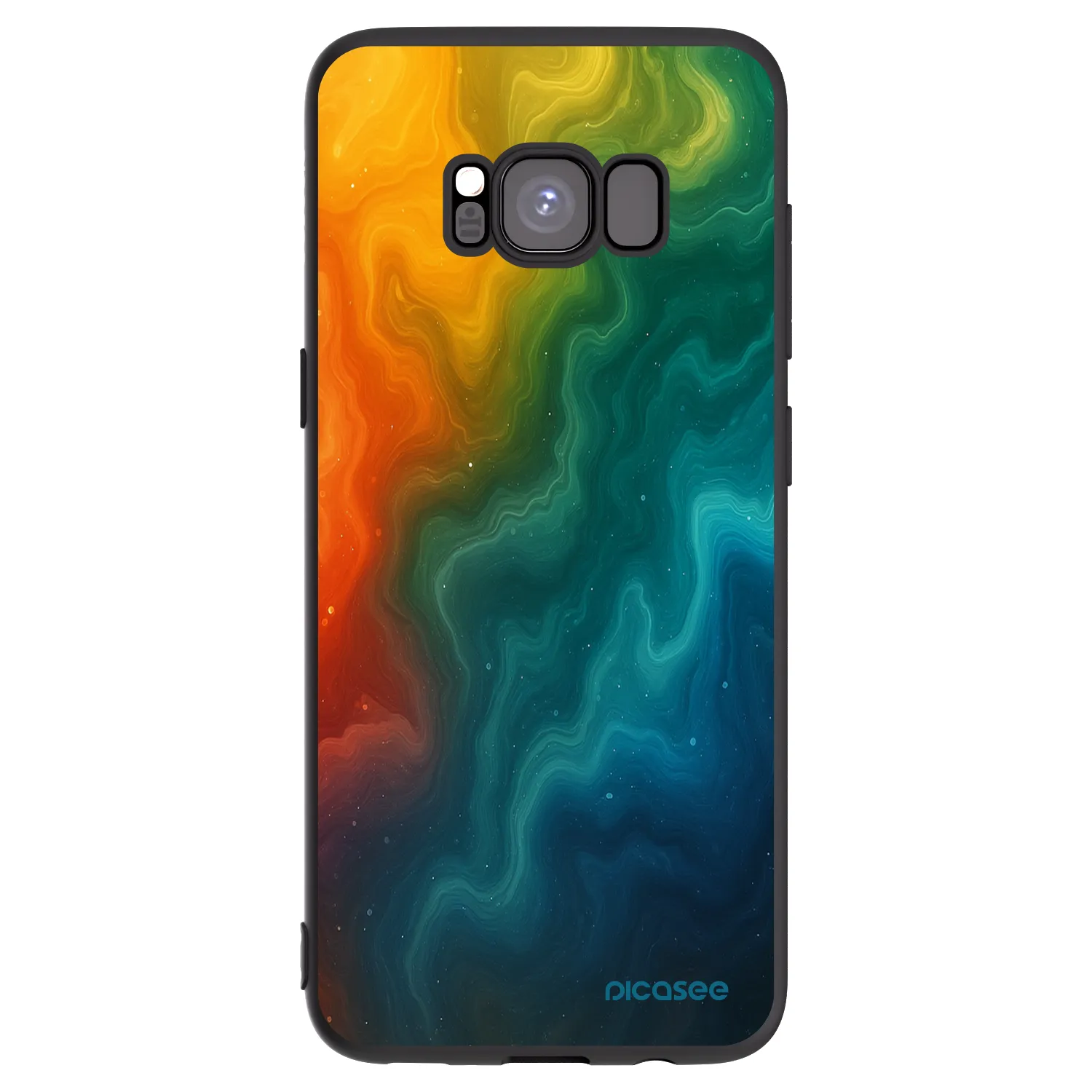 Picasee Μαύρη θήκη σιλικόνης για Samsung Galaxy S8 G950F - Solar