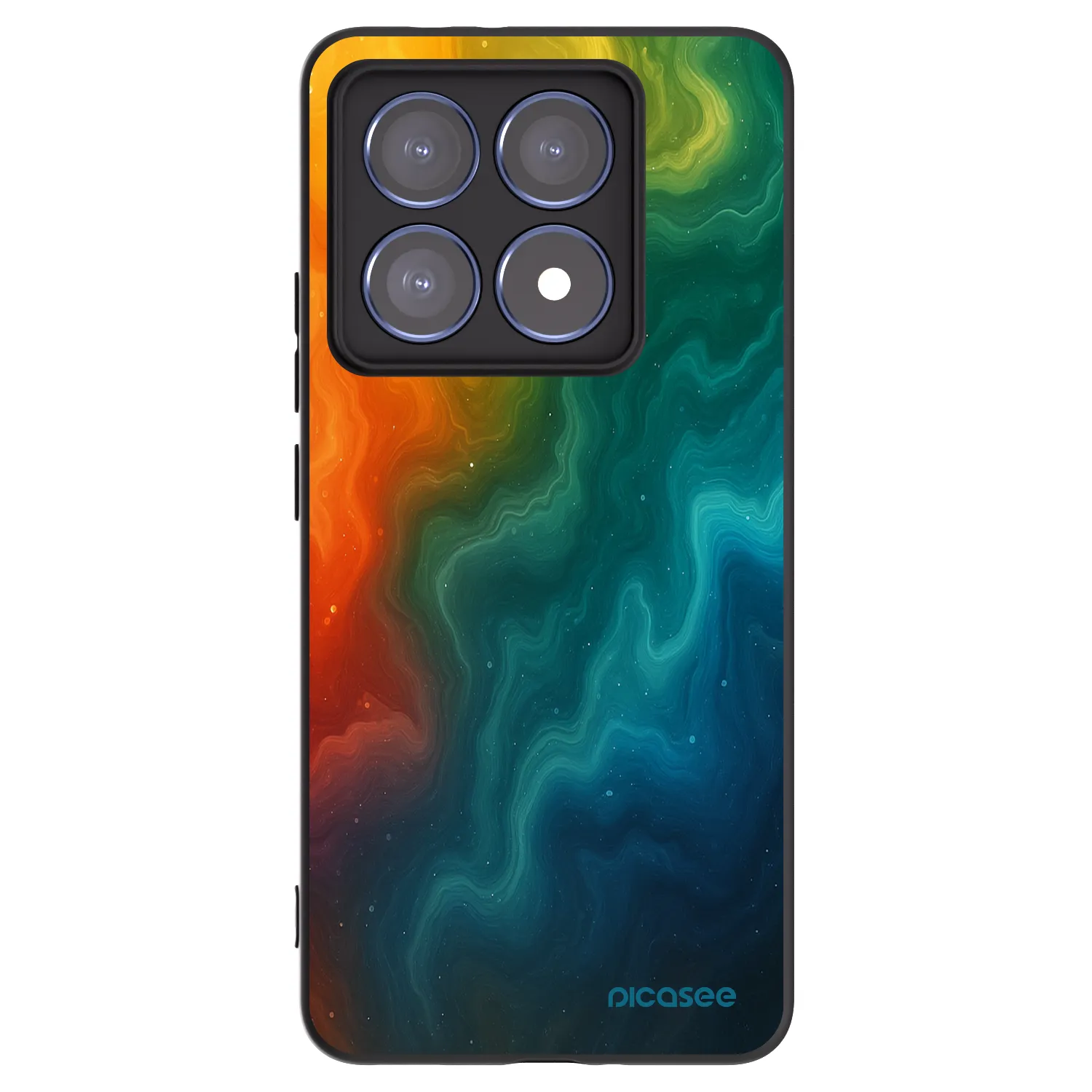 Picasee Μαύρη θήκη σιλικόνης για Xiaomi 14T Pro - Solar