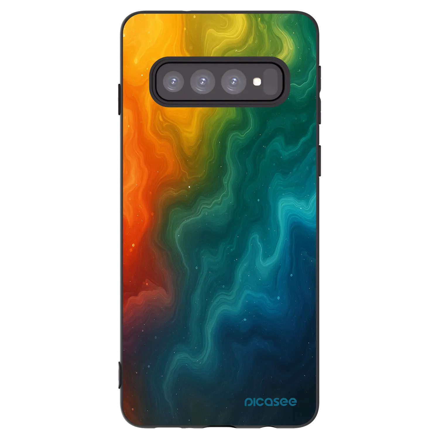 Picasee Μαύρη θήκη σιλικόνης για Samsung Galaxy S10 G973 - Solar