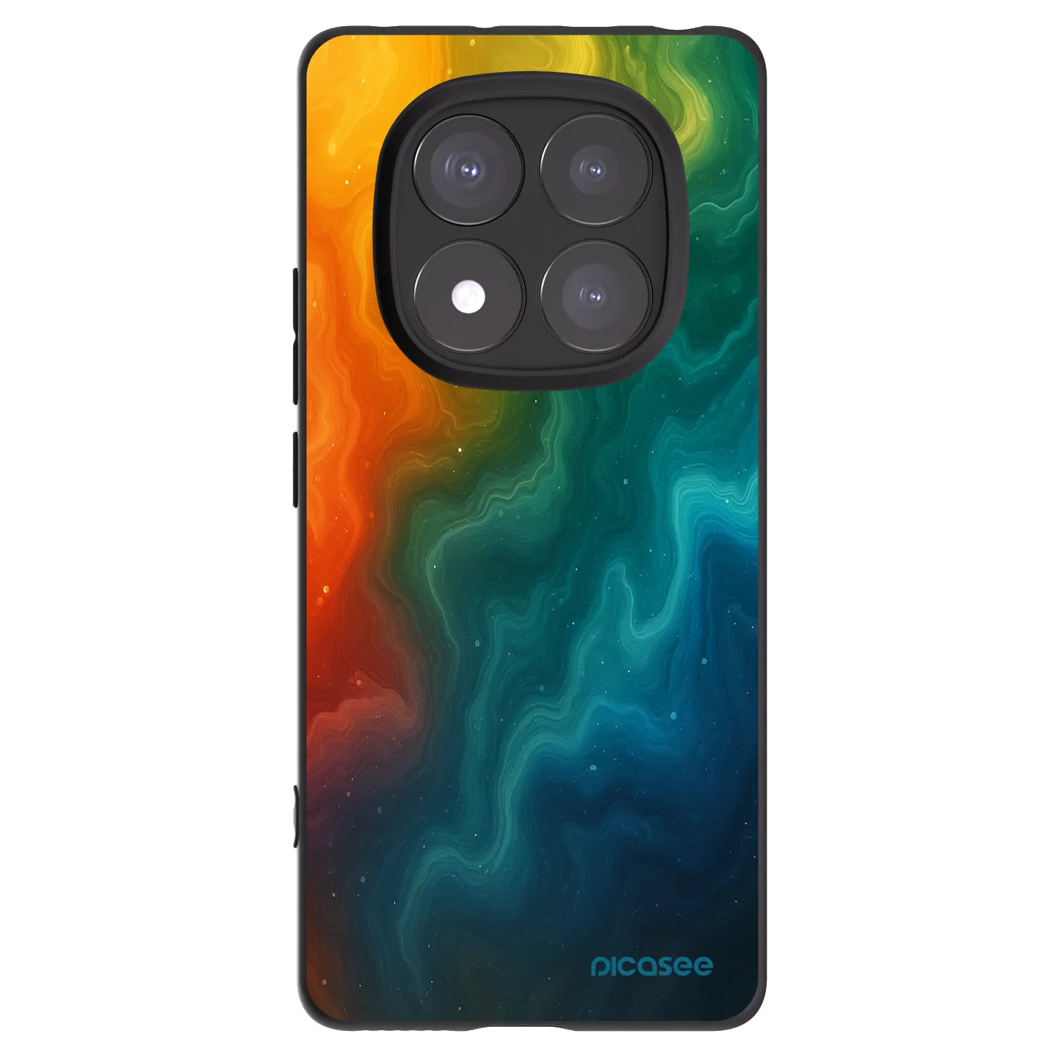 Picasee Μαύρη θήκη σιλικόνης για Xiaomi Redmi Note 14 Pro+ 5G - Solar