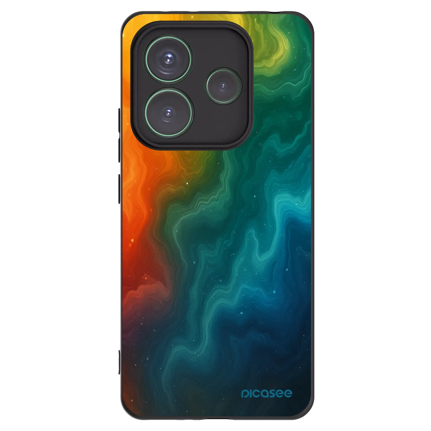 Picasee Μαύρη θήκη σιλικόνης για Xiaomi Redmi Note 14 5G - Solar