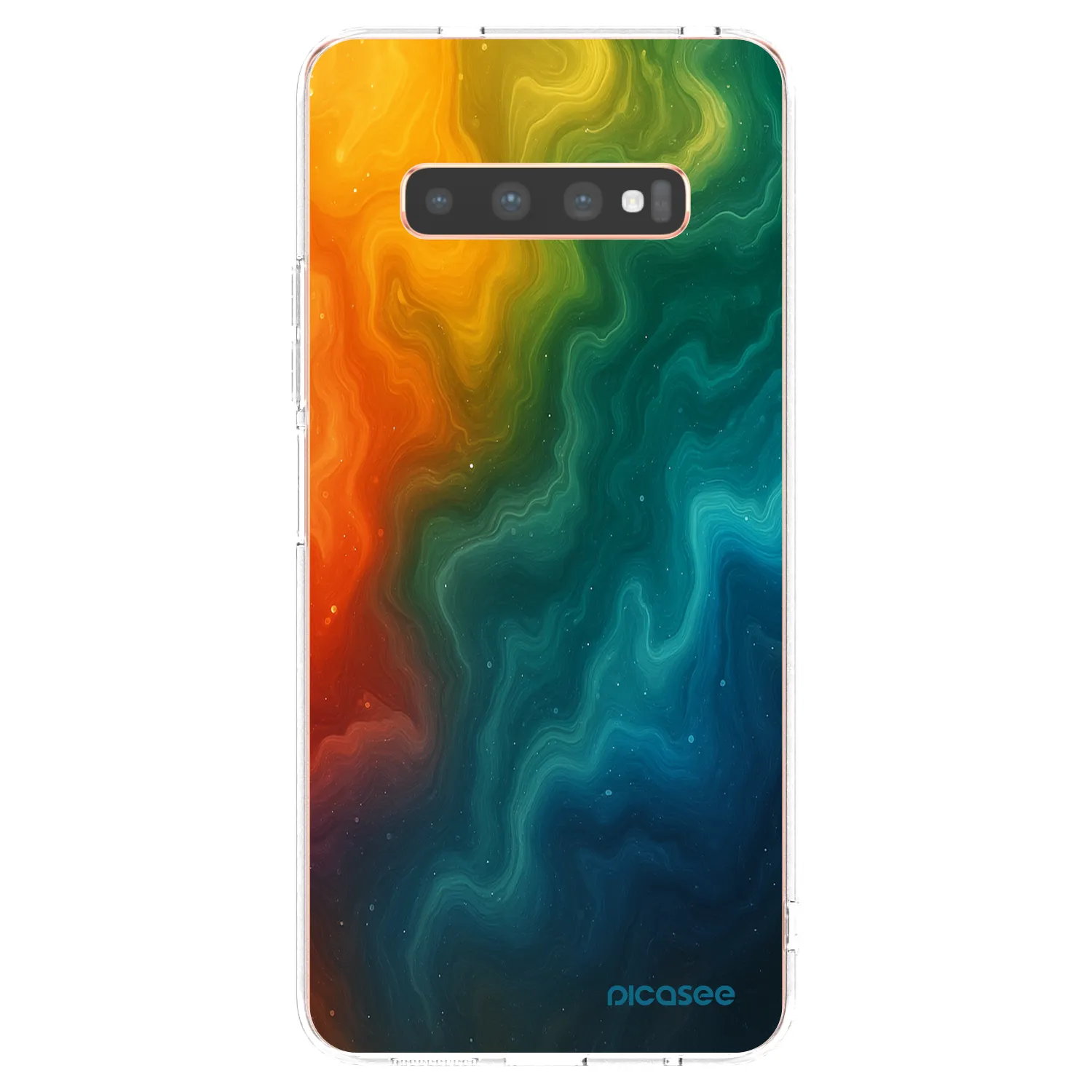 Picasee διαφανής θήκη σιλικόνης Samsung Galaxy S10 Plus G975 - Solar